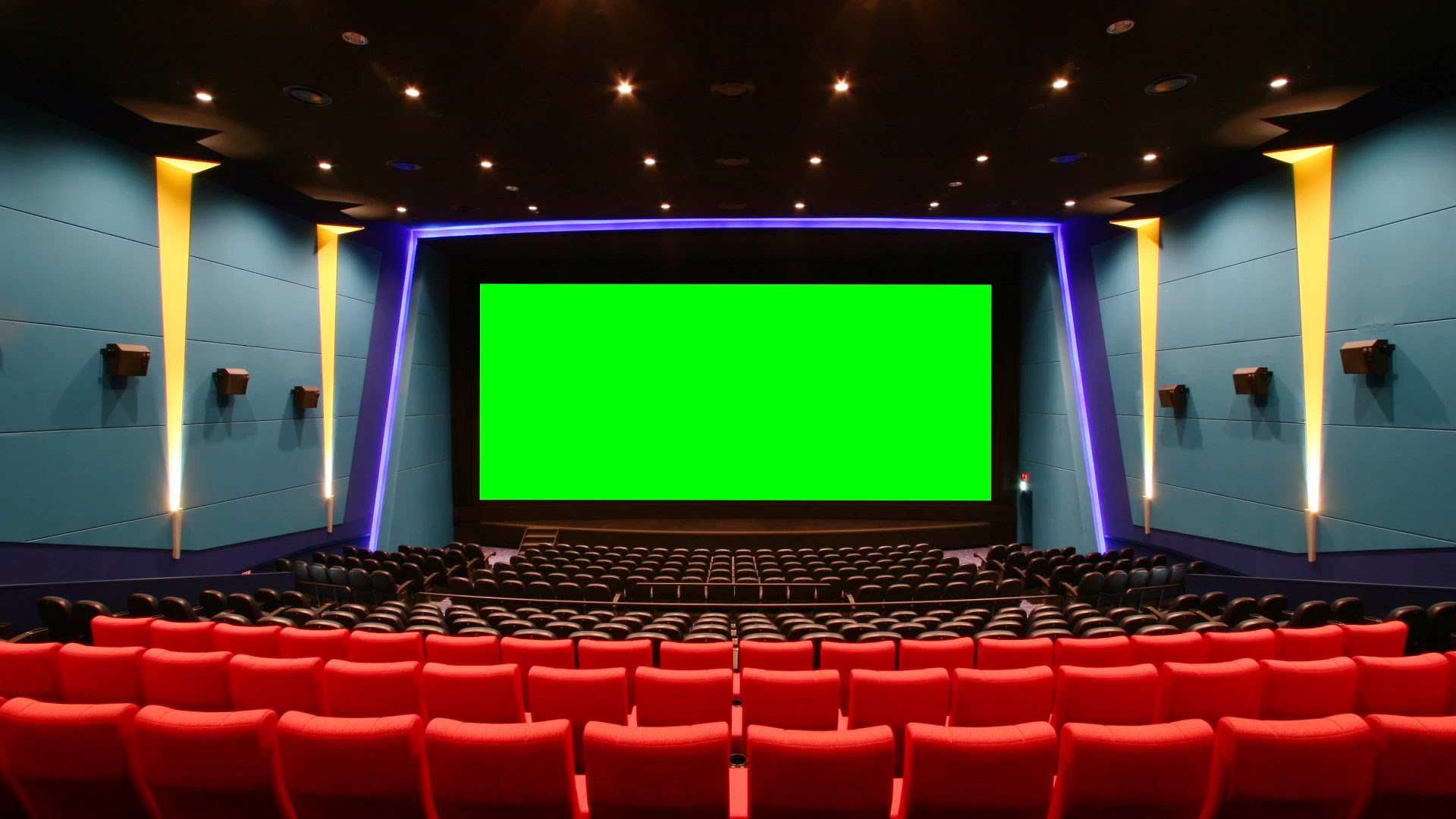 Inside movie theater risky photo