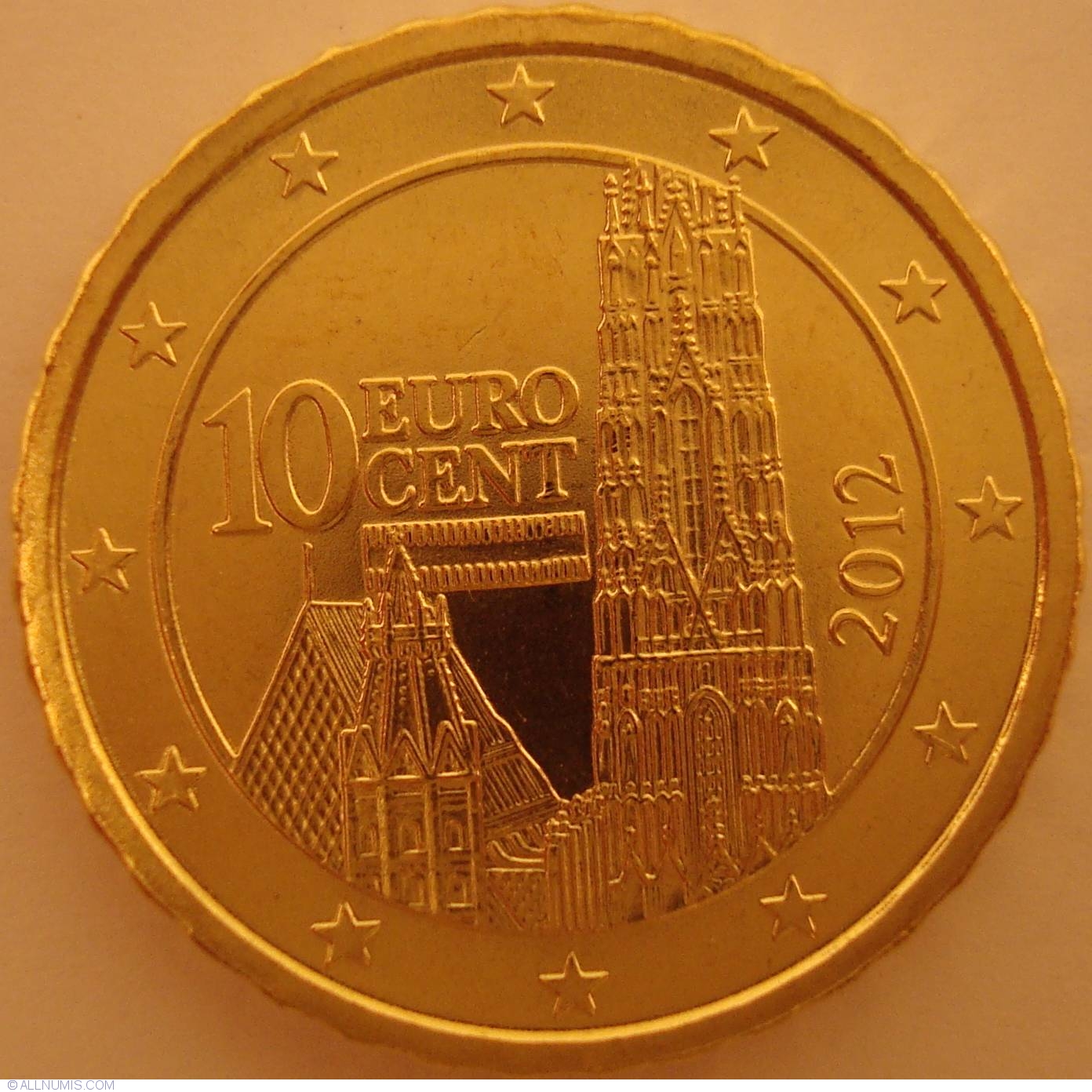 10 Euro Cent 2012, Euro (2010-2019) - Austria - Coin - 26832