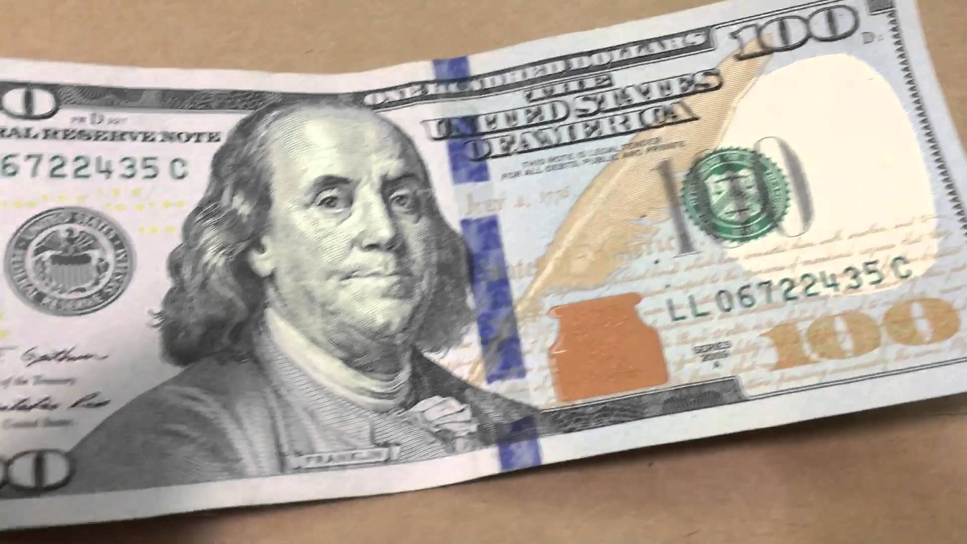 How To Tell if The New $100 Dollar Bill is Real - YouTube