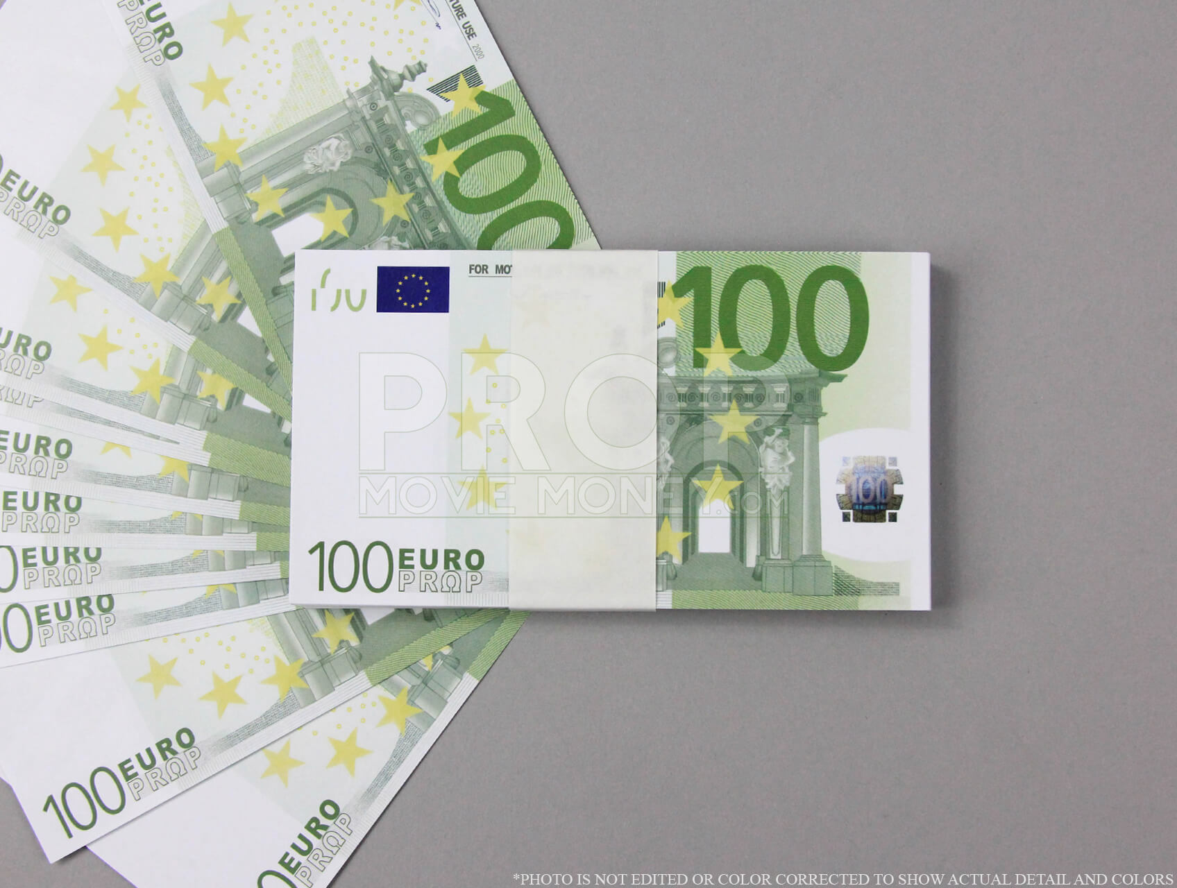 Euro €100 Full Print Prop Money Stack