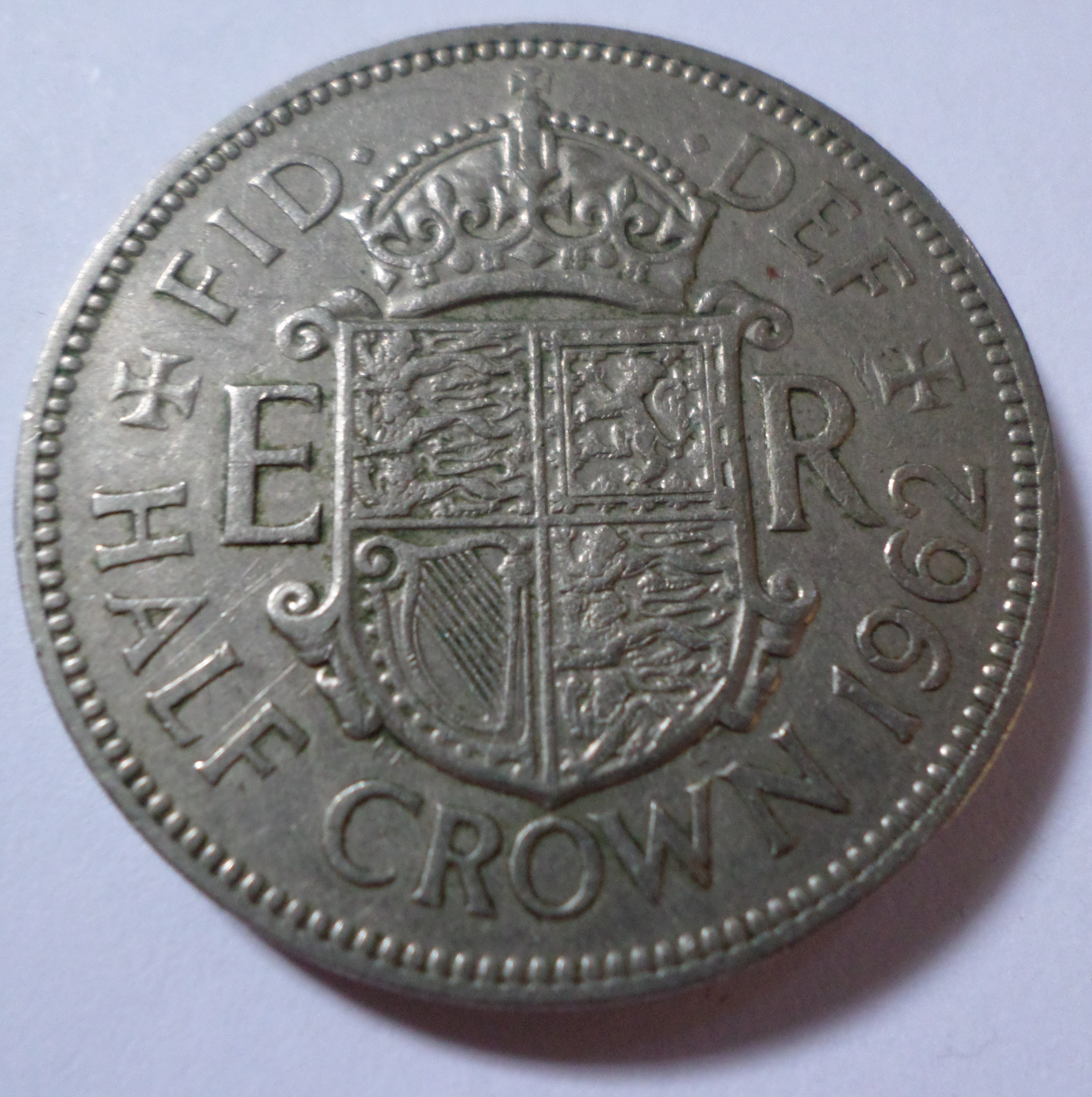 1962 half crown coin photo