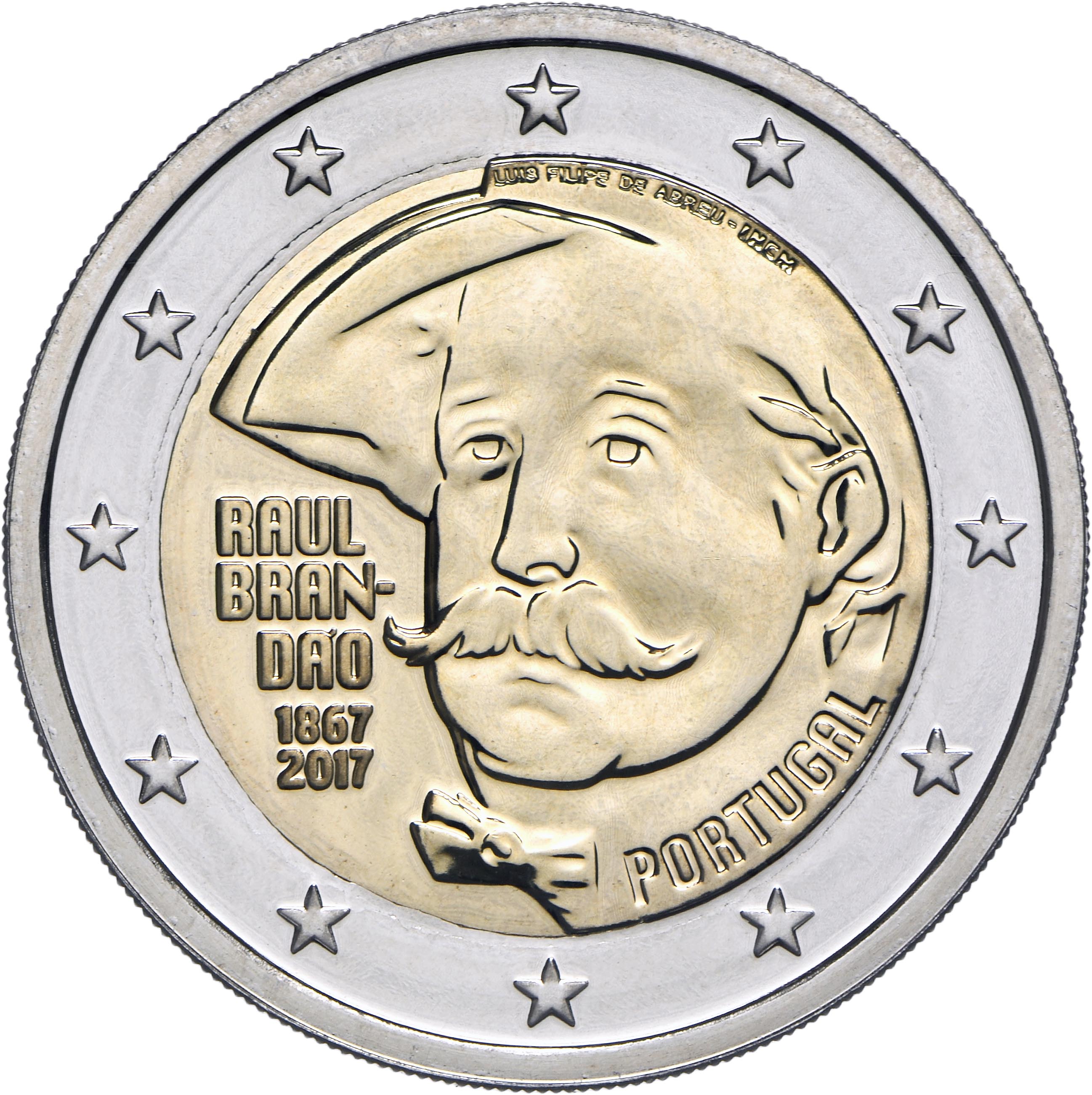 Portugal 2 euro 2017 - 150 Years of the Birth of Raul Brandao [eur30595]