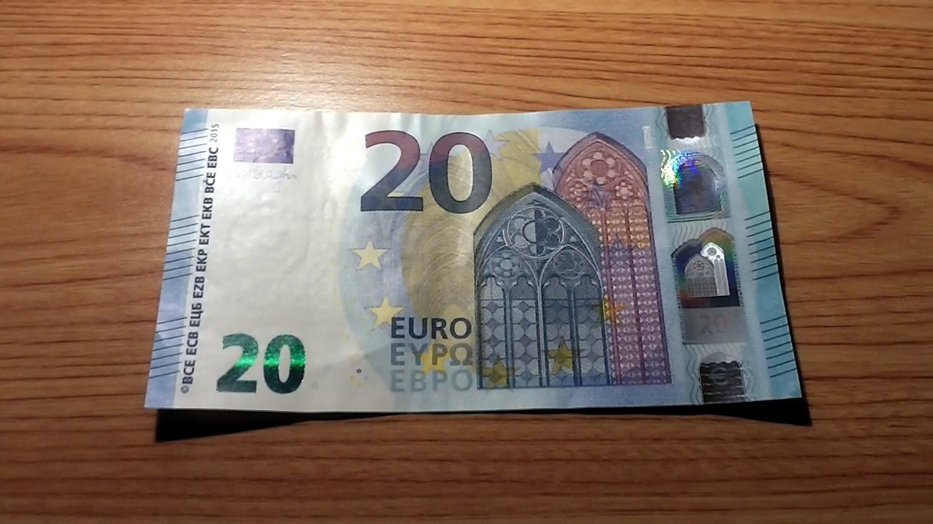 The new 20 Euro note - Die neue 20 Euro Banknote - YouTube