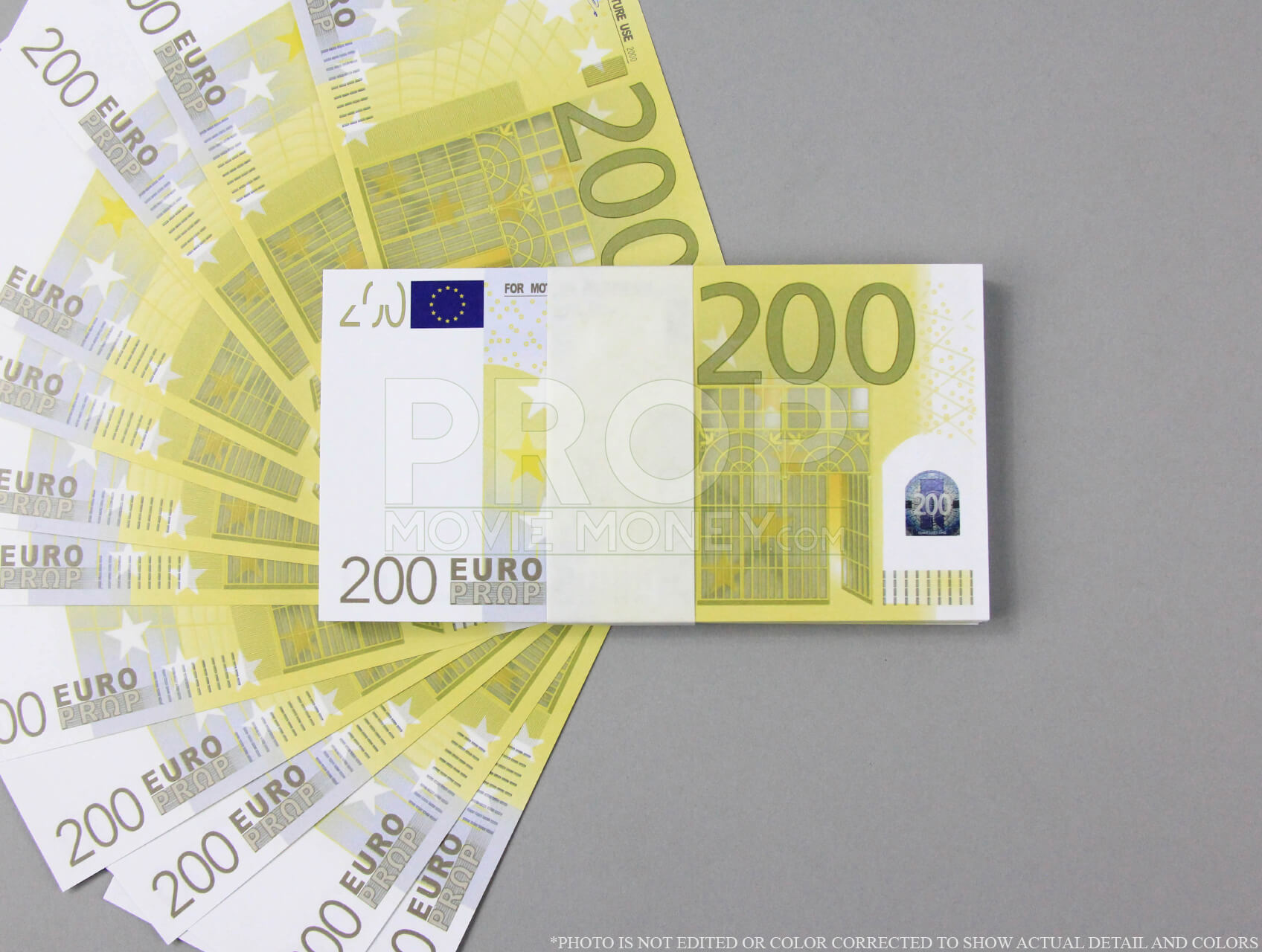 Euro €200 Full Print Prop Money Stack
