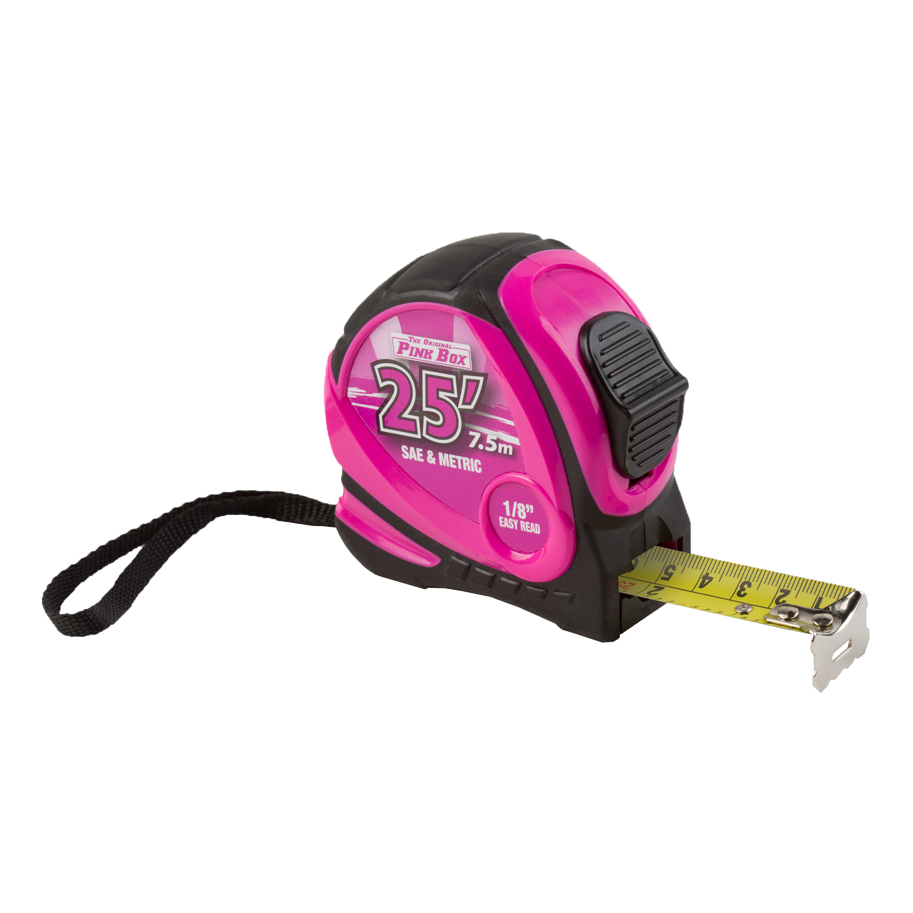 25′ Locking Tape Measure – The Original Pink Box