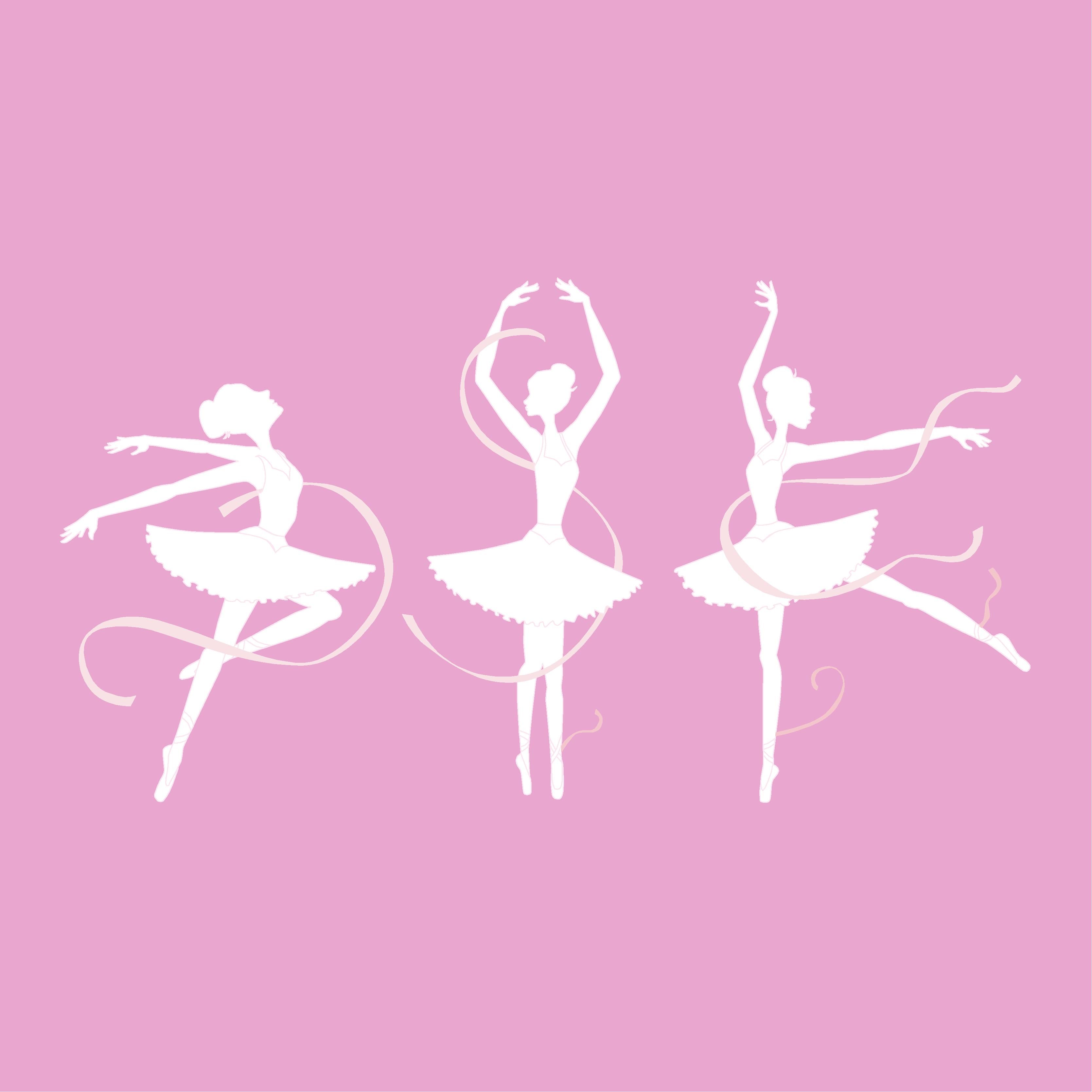 Click to enlarge the 3 Ballerinas Wall Mural and to see alternate ...