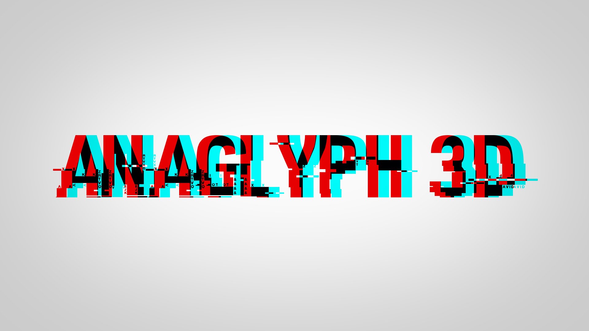 How to Make ANAGLYPH 3D Text - YouTube