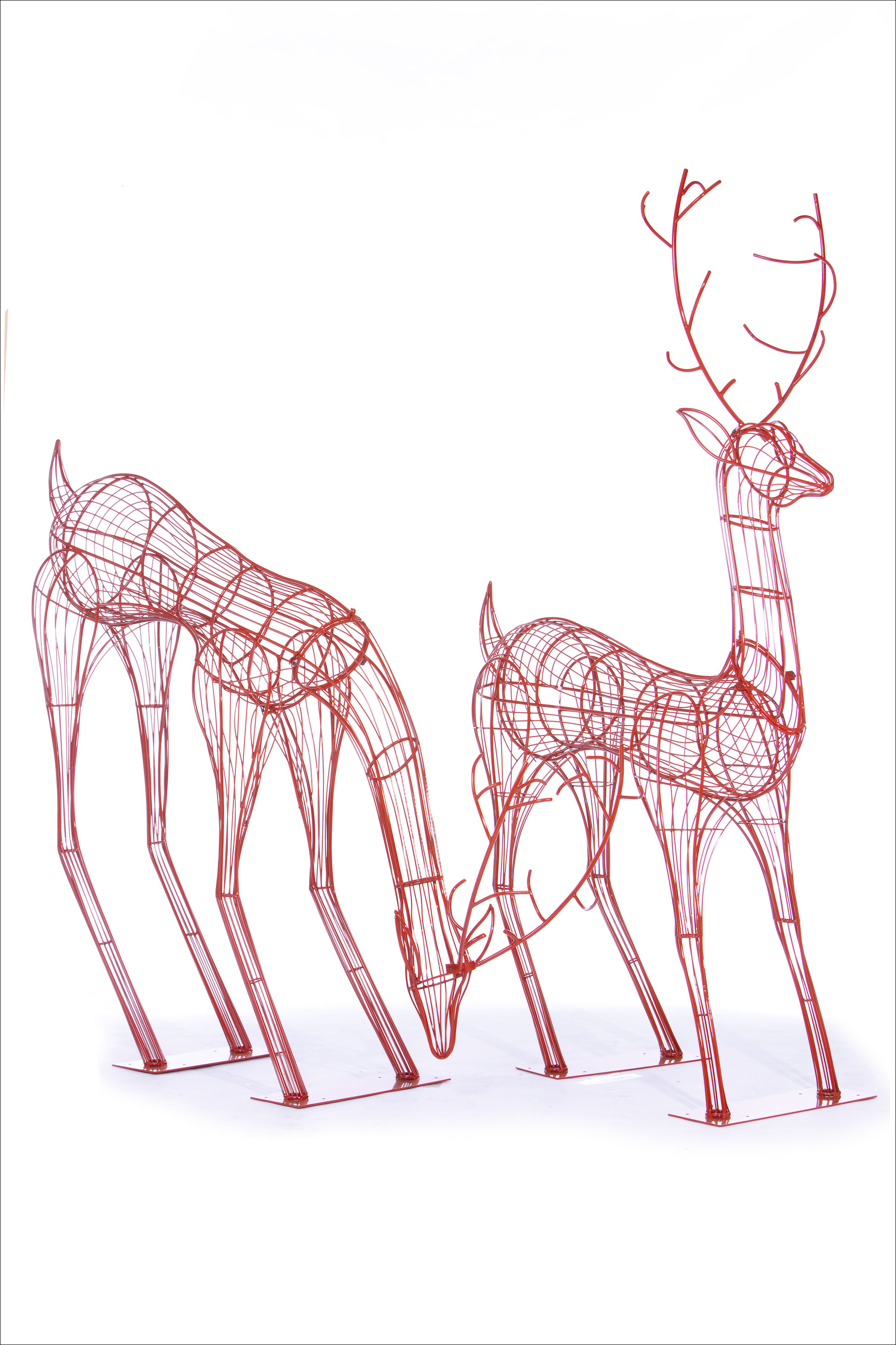 Wire Frame & Topiary Deer - Downtown Decorations