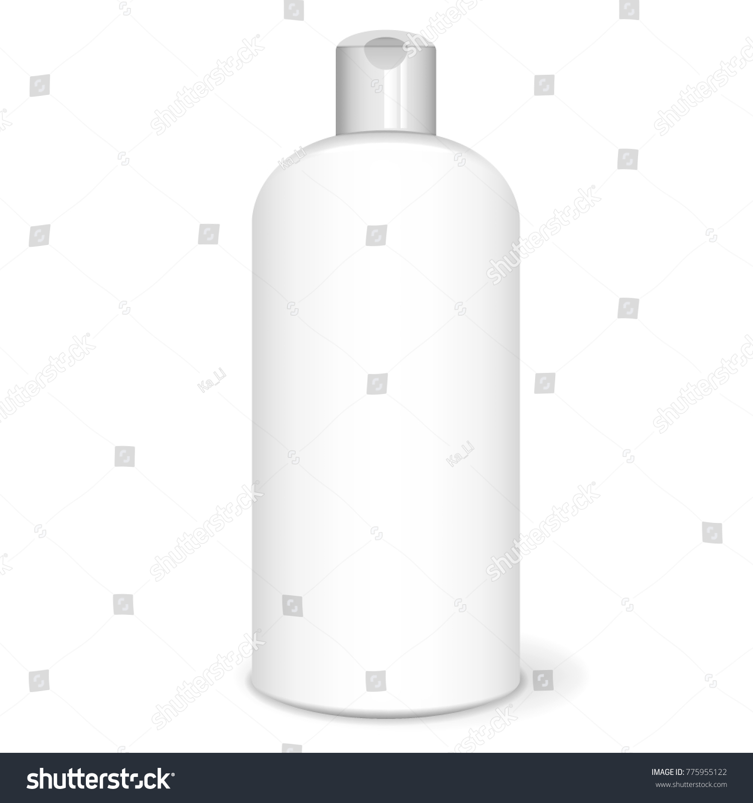 Shampoo Bottle White Mockup 3d Design Stock Vector 775955122 ...