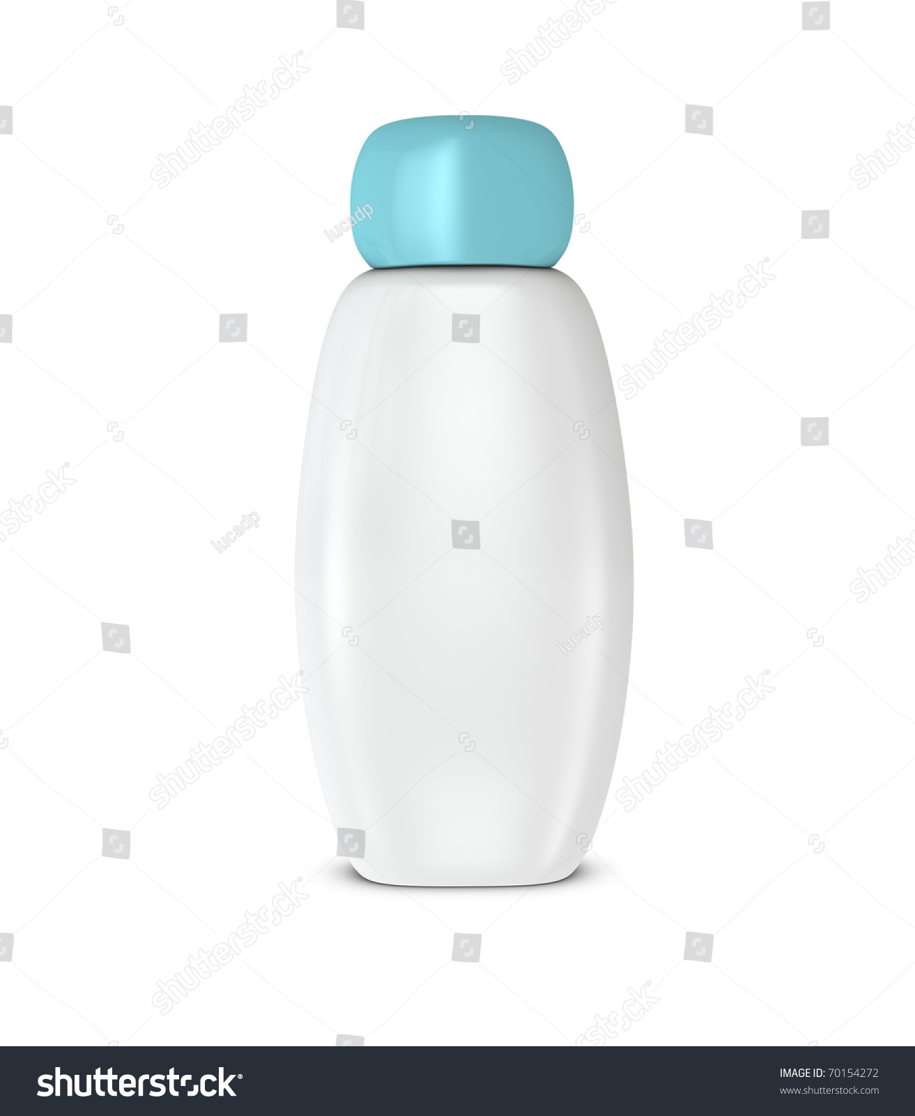 One 3d Shampoo Bottle Blank Space Stock Illustration 70154272 ...