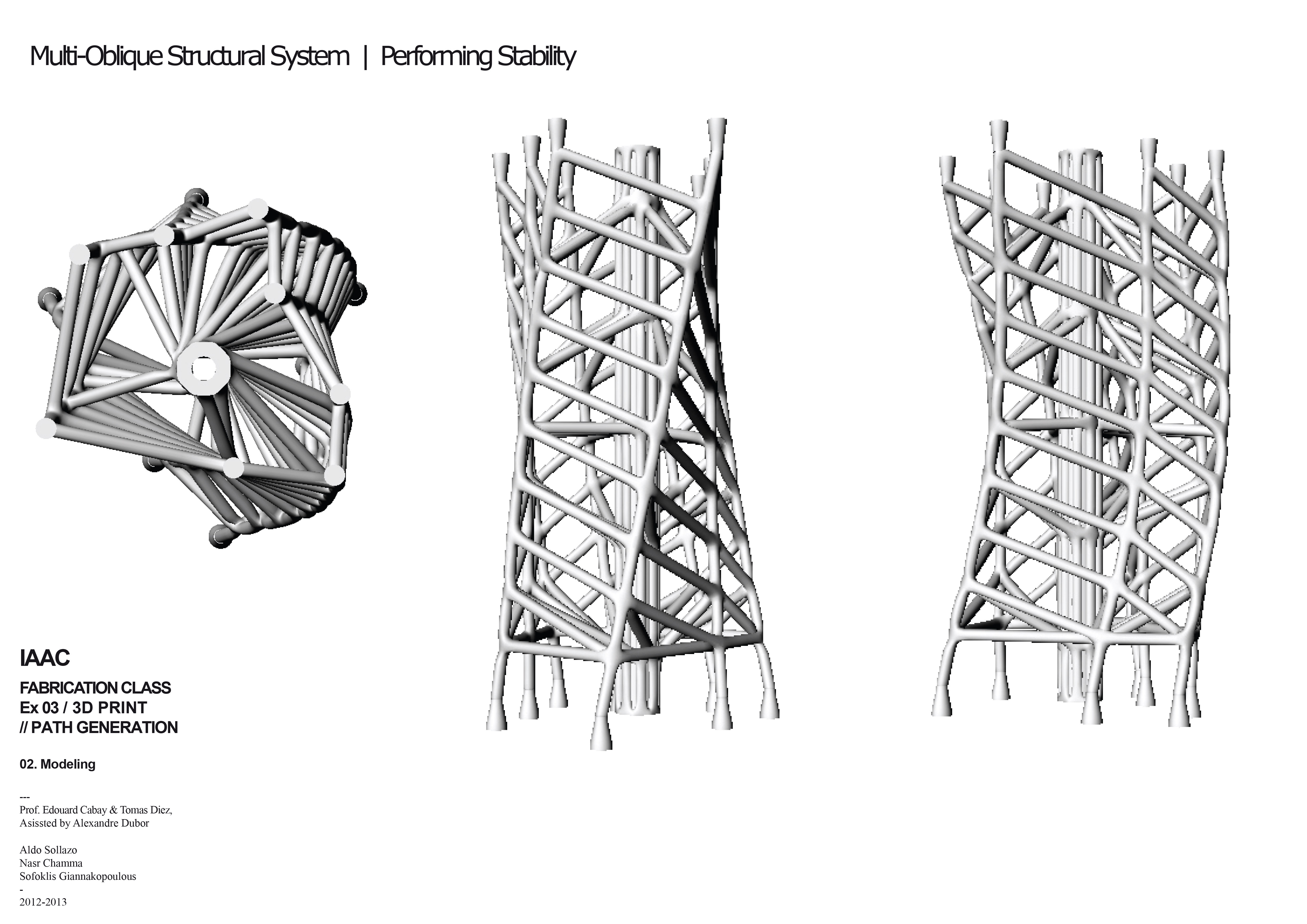 OBLIQUE STRUCTURE TOWER | Group 10 - Digital Fabrication | 04. 3D ...