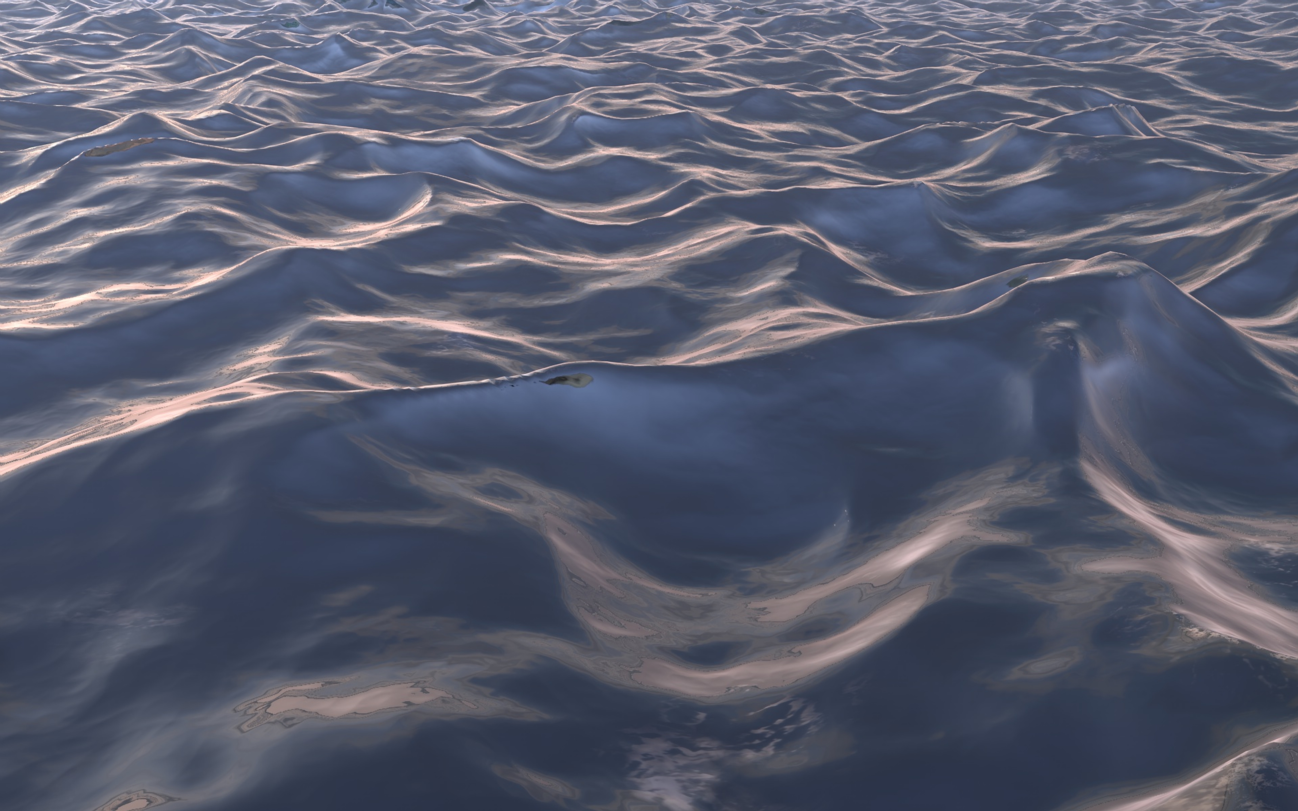 3D Water Surface, Flow, Foam, Mood, Reflection, HQ Photo