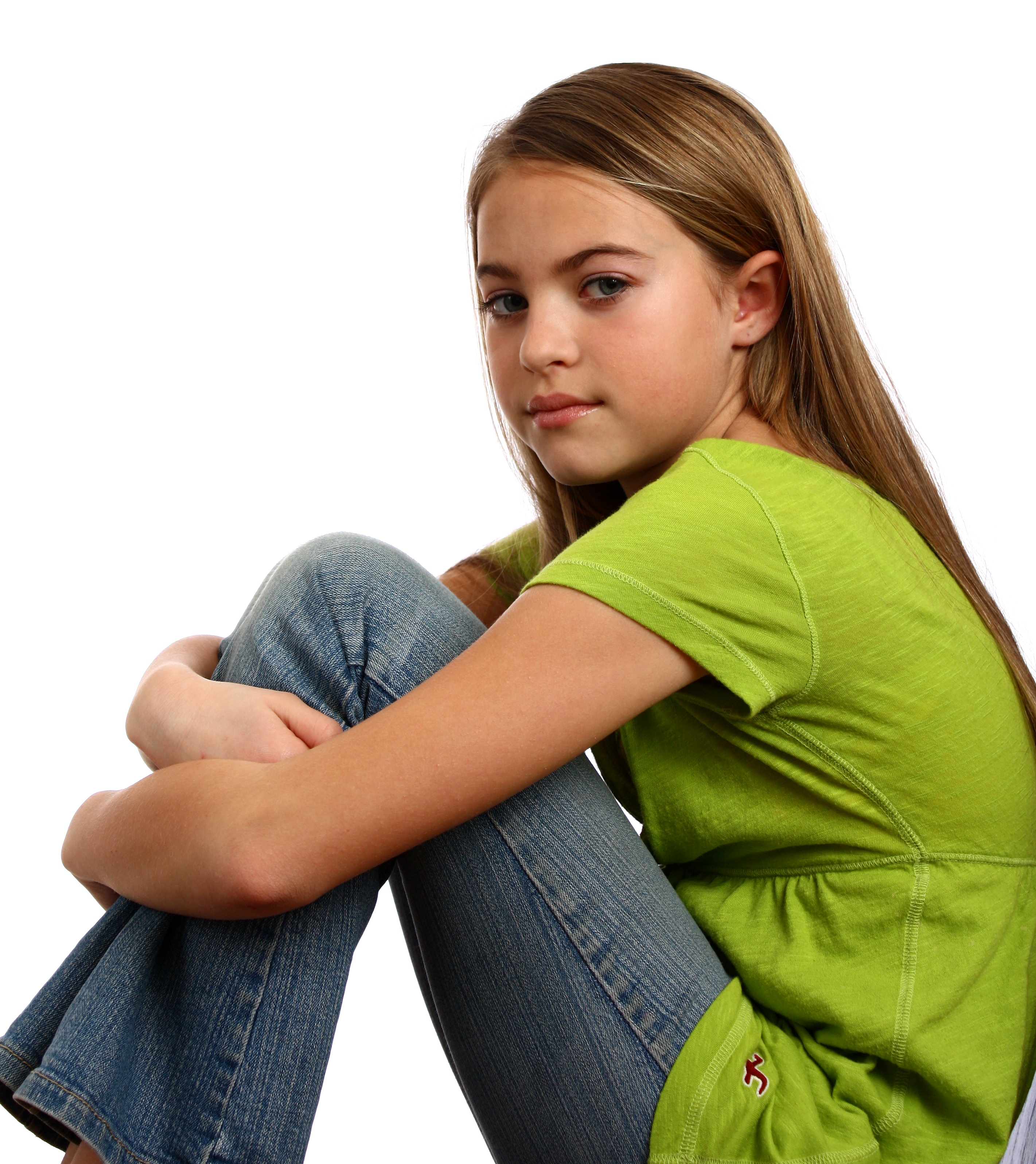 A beautiful young girl posing photo