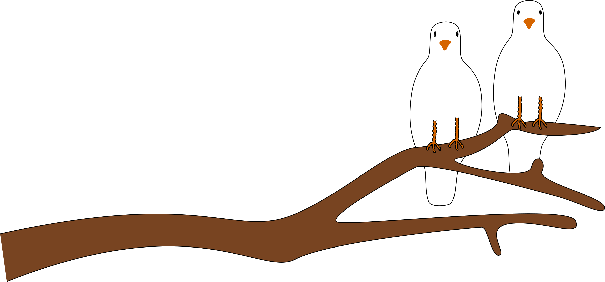 Doves on a Branch for V Day Icons PNG - Free PNG and Icons Downloads