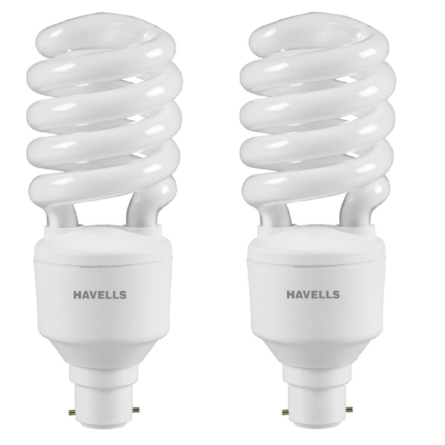 Buy Havells SP B-22 27-Watt CFL Bulb (Cool Day Light and Pack of 2 ...