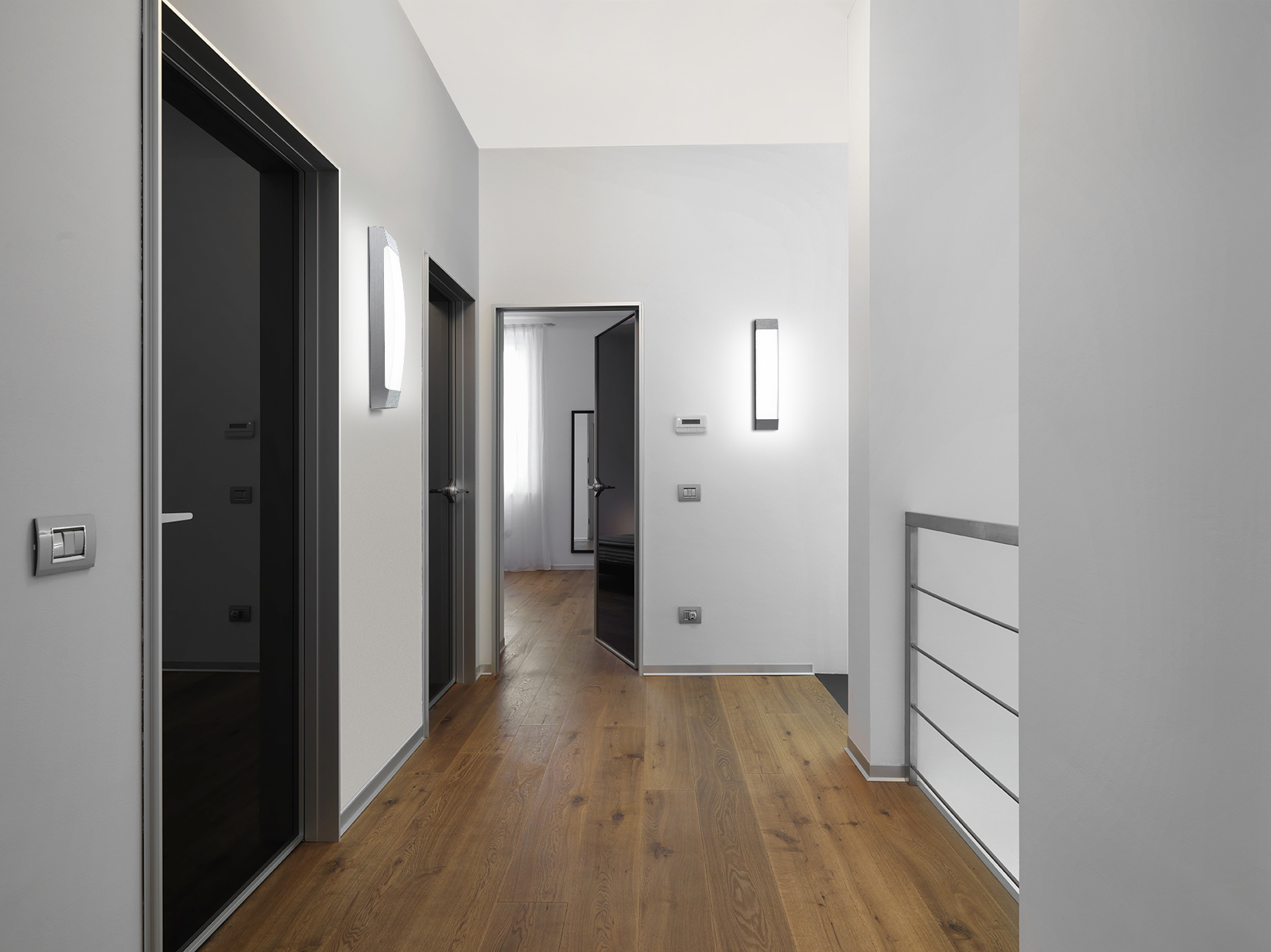 Carmi sconces by SPI Lighting in a corridor. These fixtures can be ...