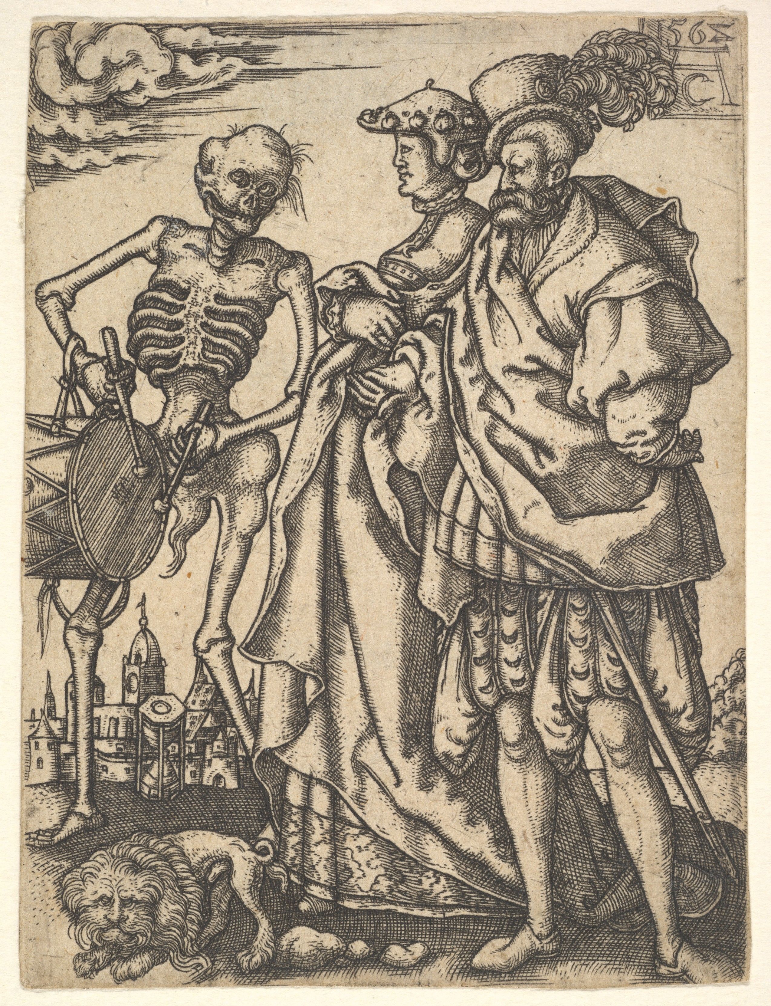 Couple and Death with a Drum, from The Dance of Death | The Dance of ...
