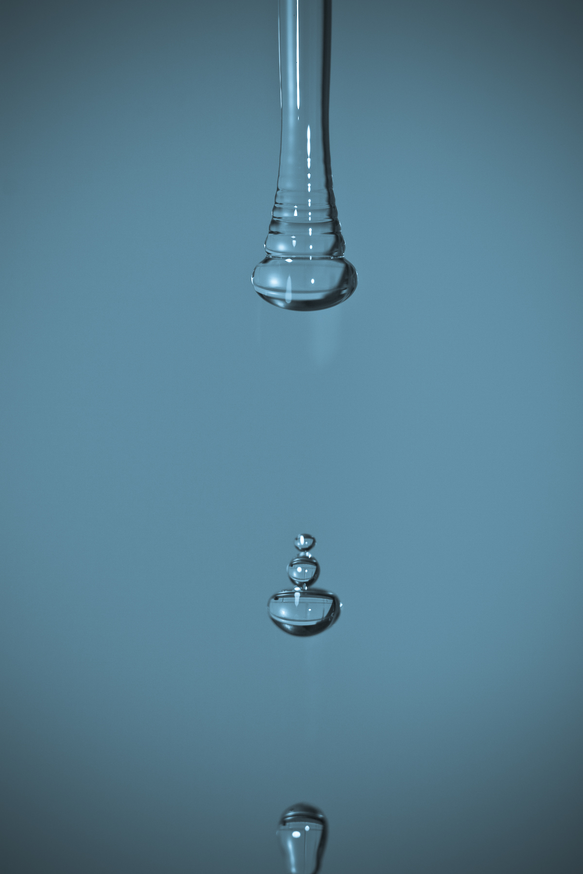 A drop of water, Abstract, Aqua, Blue, Calm, HQ Photo
