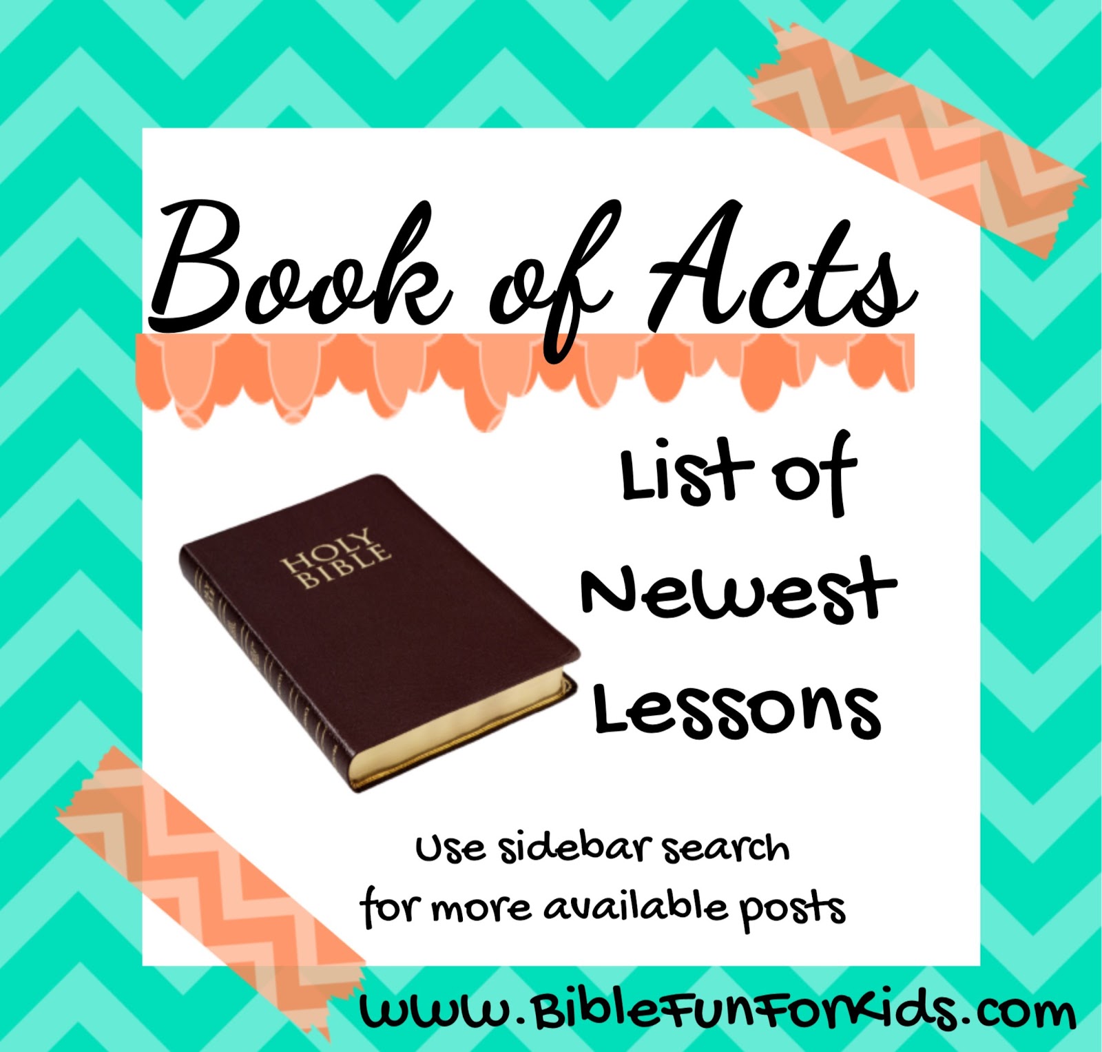 Bible Fun For Kids: Acts Lesson Plan