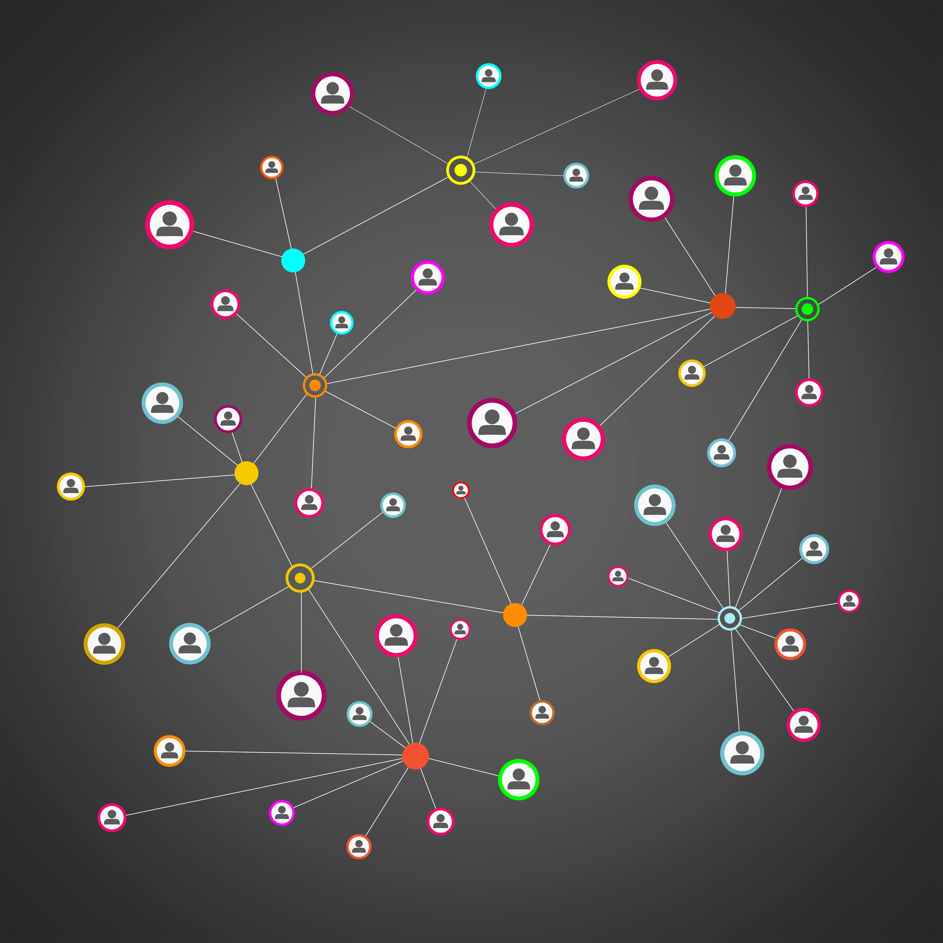 A network of people within an organization photo