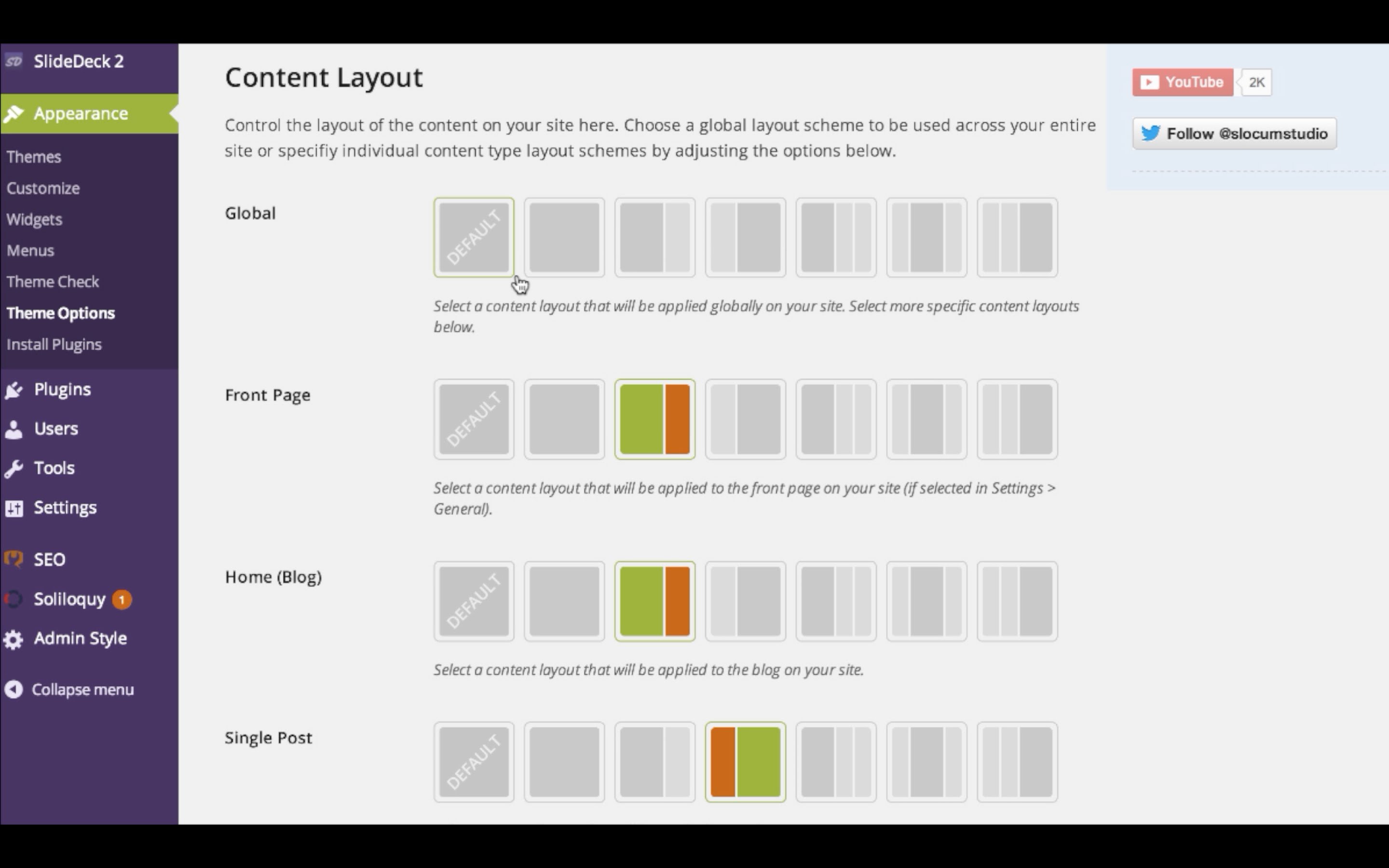 Сайт select. WORDPRESS Layout. Цветовая схема сайта вордпресс. Contents Layout. Youtube Layout.