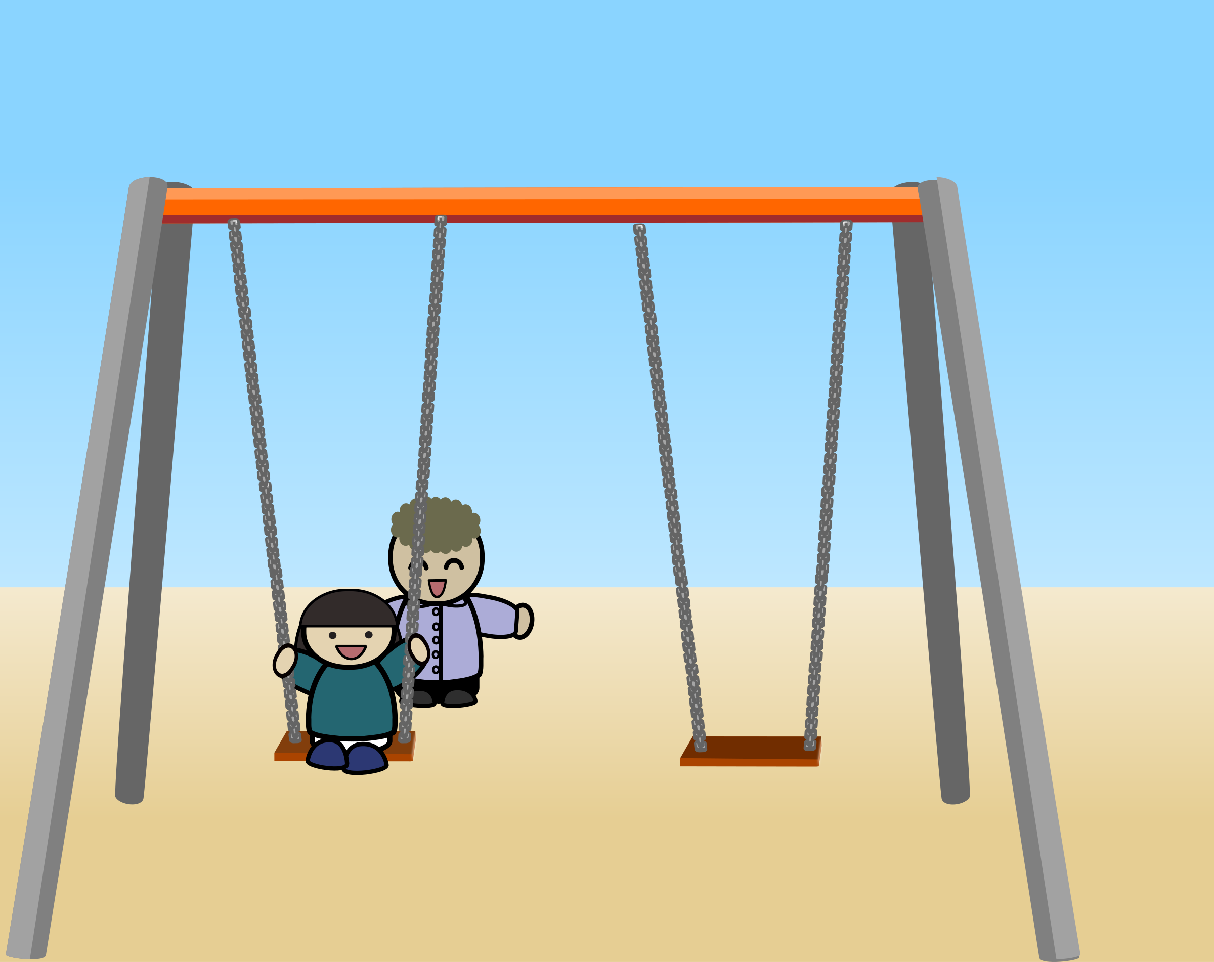 Child on a swing Icons PNG - Free PNG and Icons Downloads