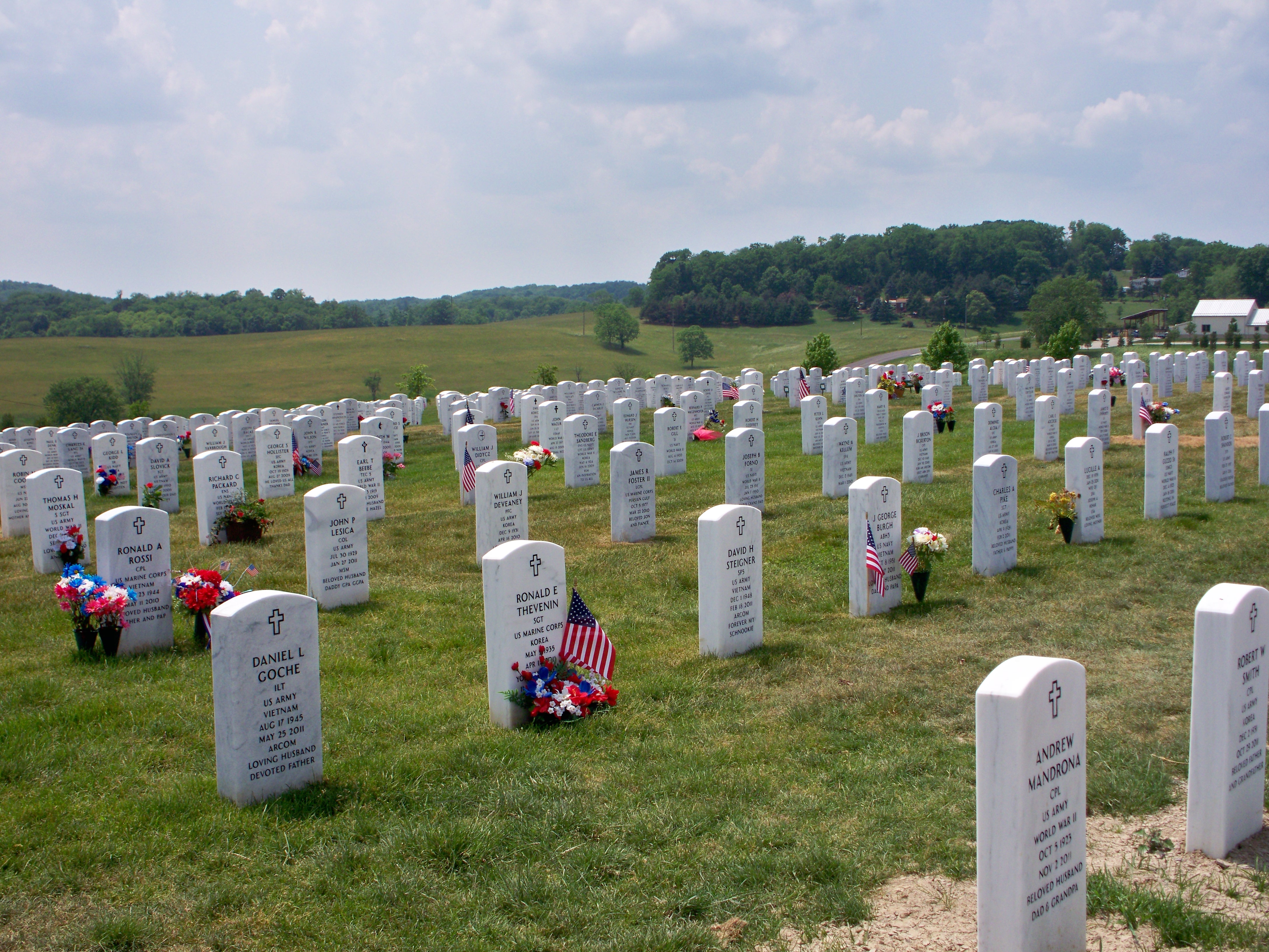 A veterans cemetery photo