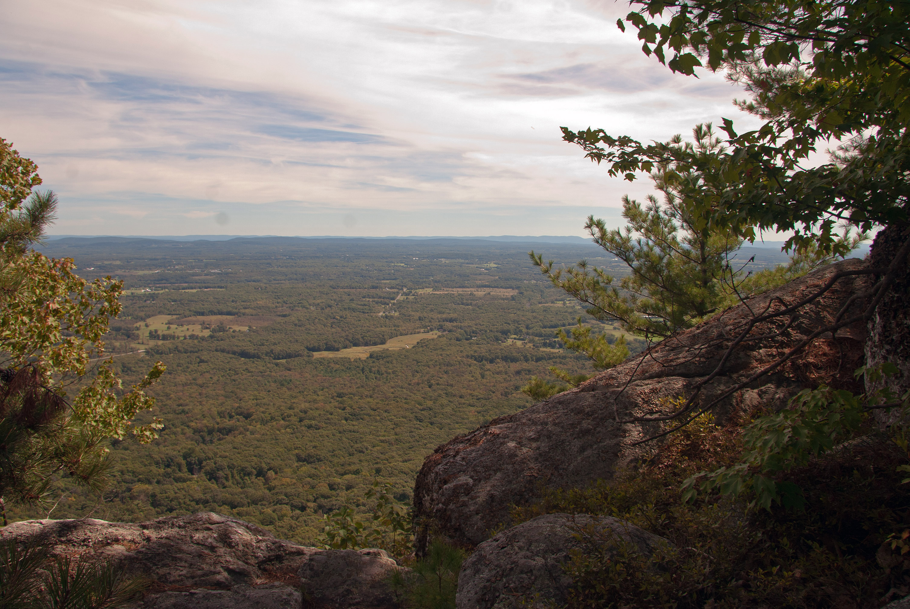 A view from a cliff at minnewaska state park photo