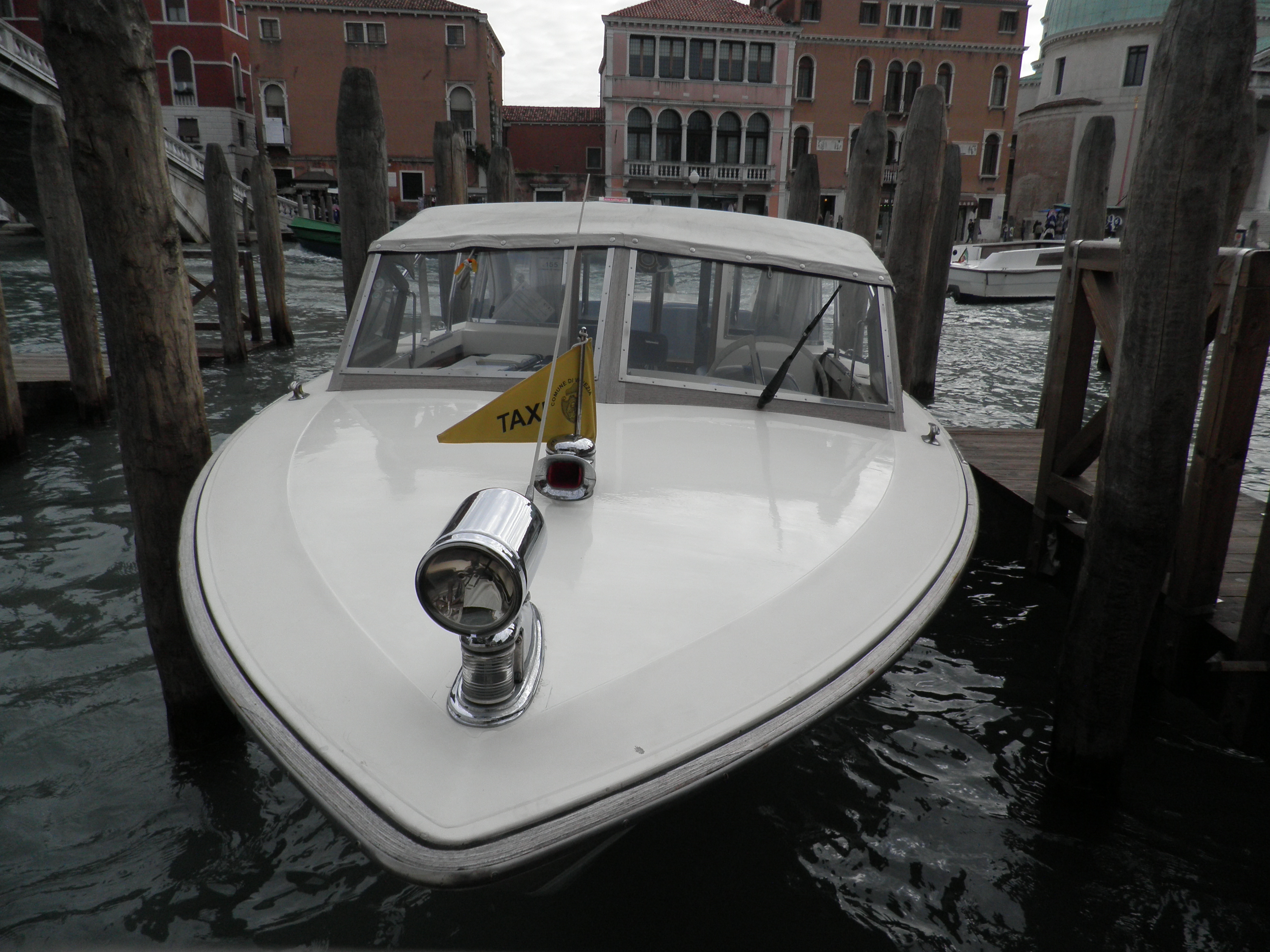 A water taxi in venice photo