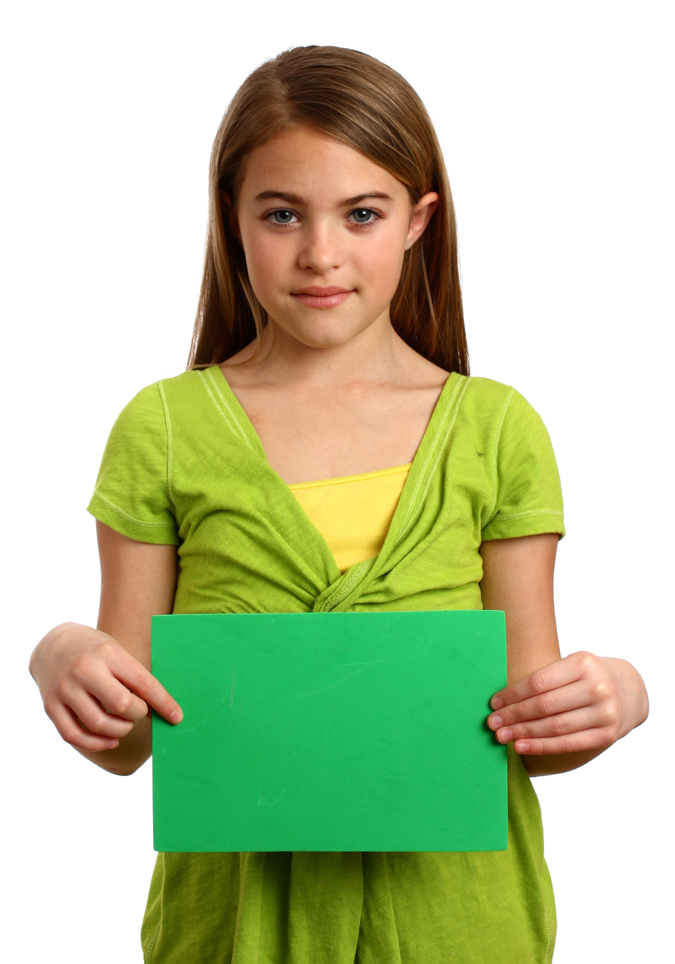 A young girl holding a blank sign, Beautiful, Objects, Tweens, Teens, HQ Photo