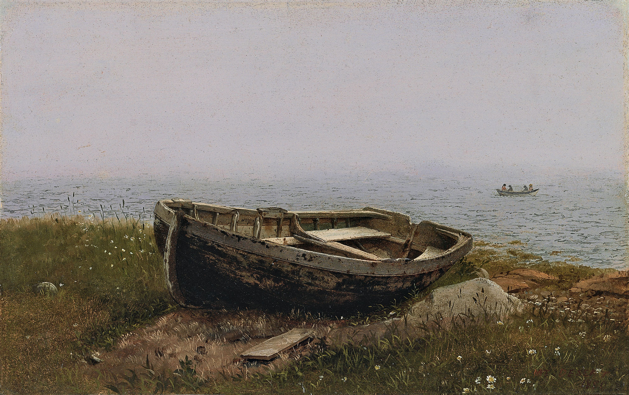 File:Frederic Edwin Church, Abandoned boat.jpg - Wikimedia Commons