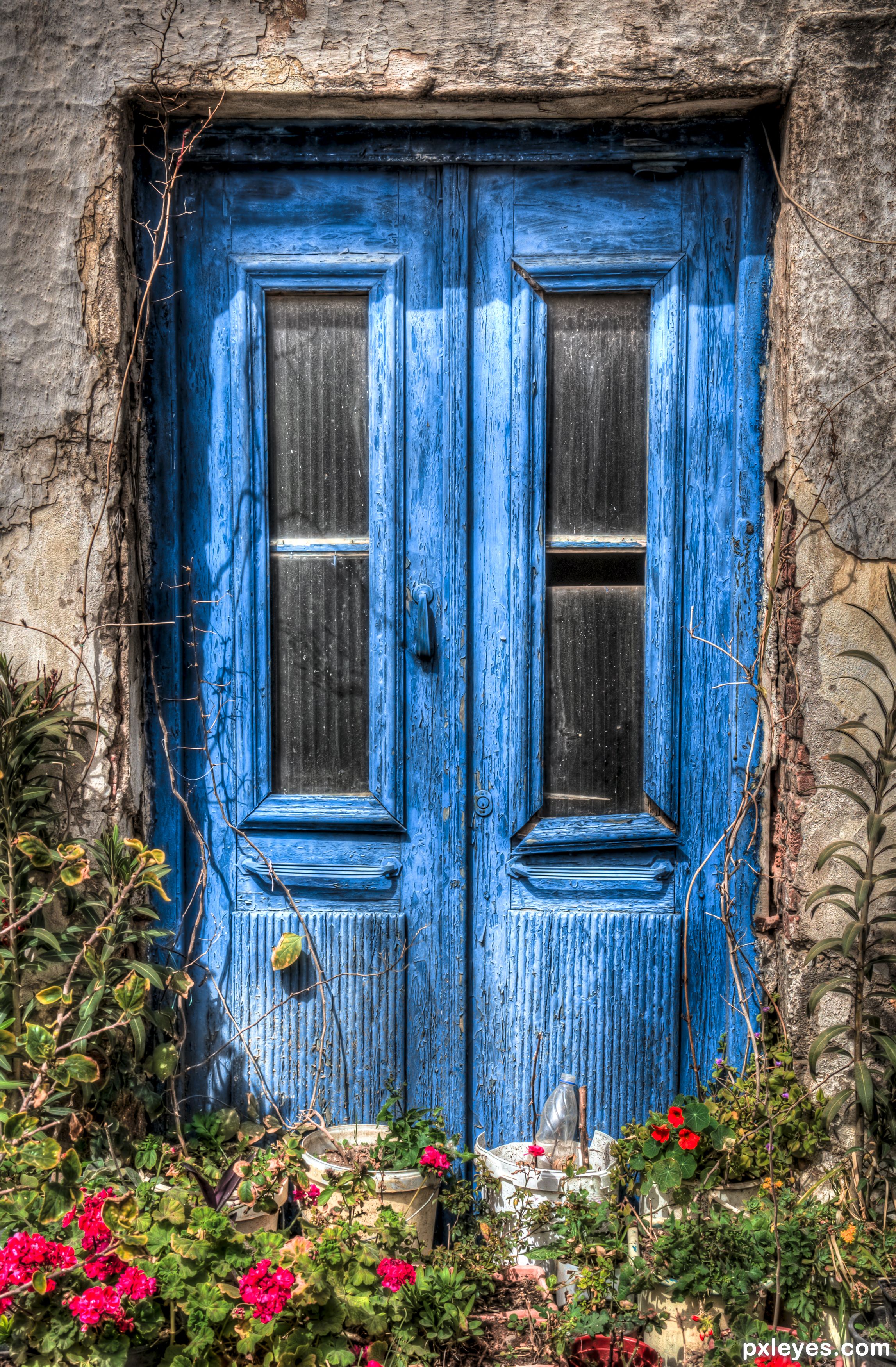 Floral Abandoned Door... picture, by MenelaosP for: doors 3 ...