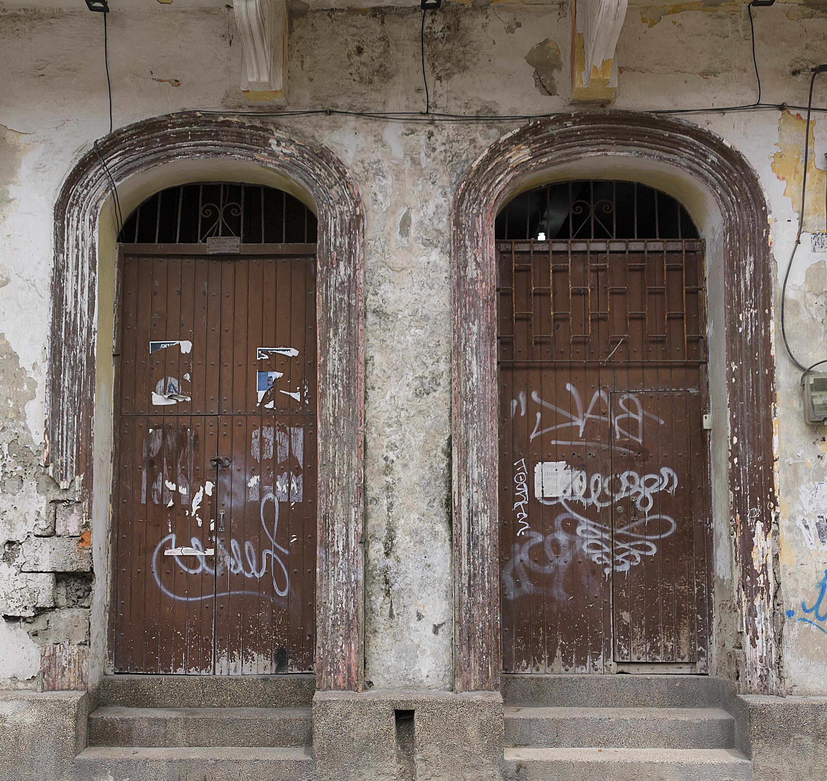 Free picture: architecture, front door, house, old, abandoned, wall ...