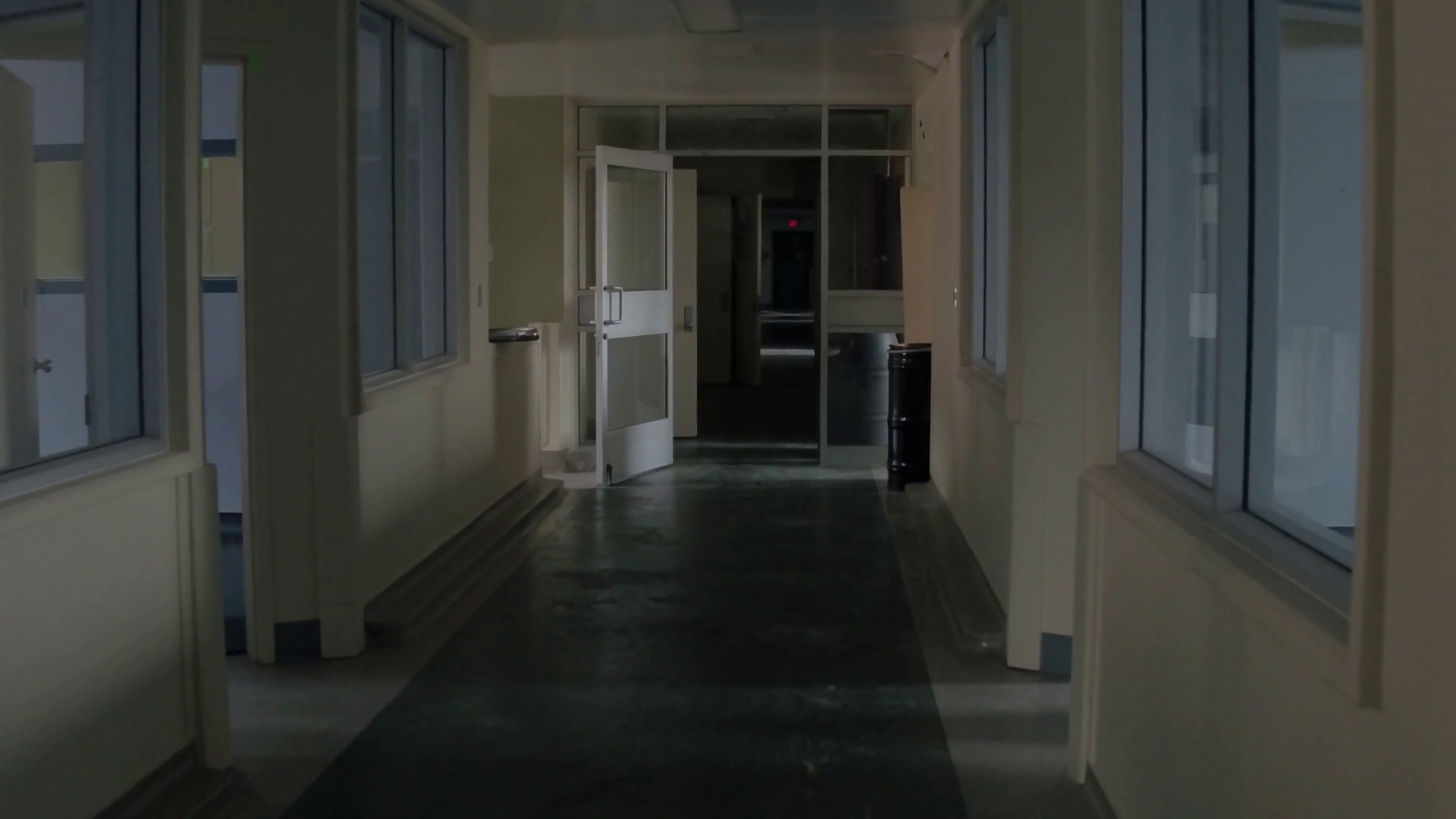 Walking through abandoned hospital hallway - haunting Stock Video ...