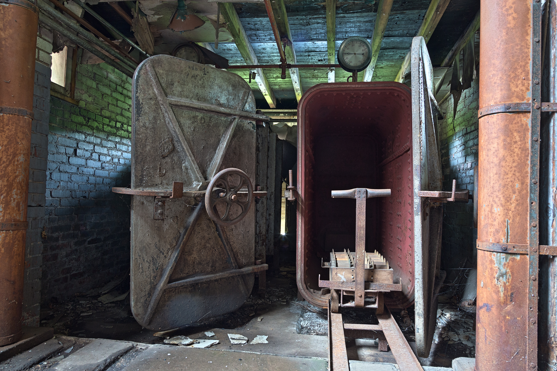 Abandoned lonaconing silk mill - hdr photo