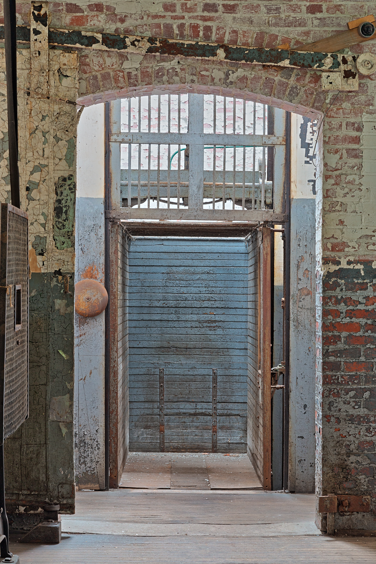 Abandoned silk mill elevator - hdr photo