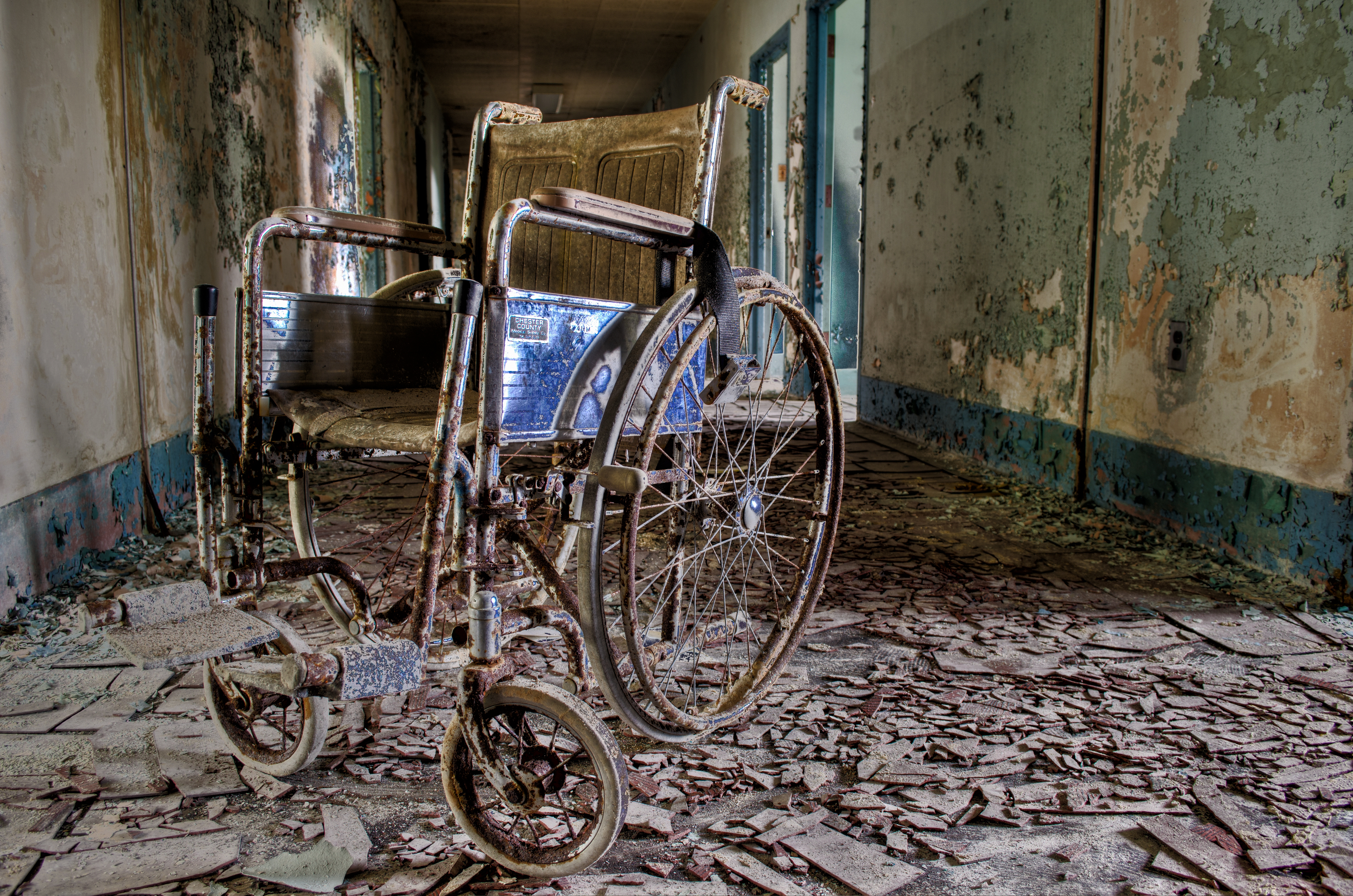Abandoned wheelchair photo