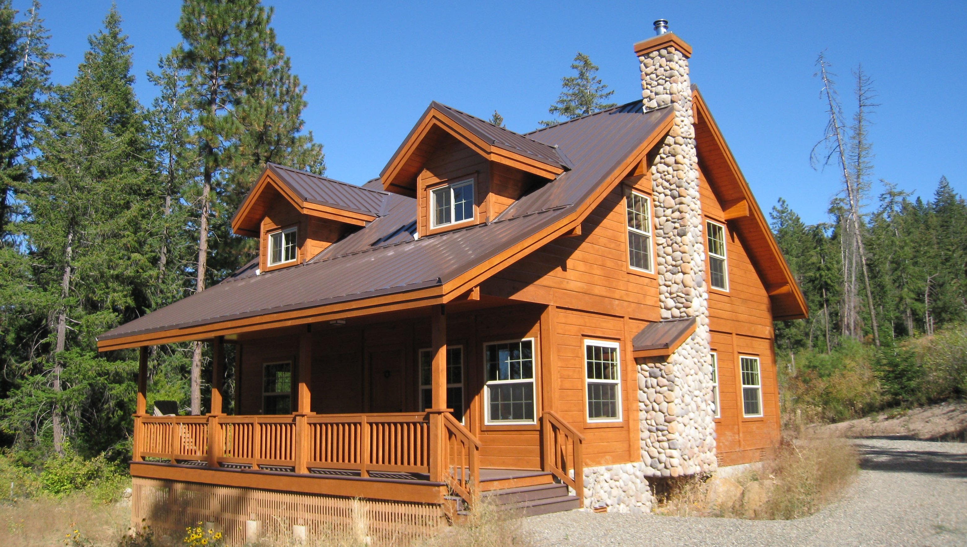 Country Ranch Plan by Pan Abode Cedar Log Homes