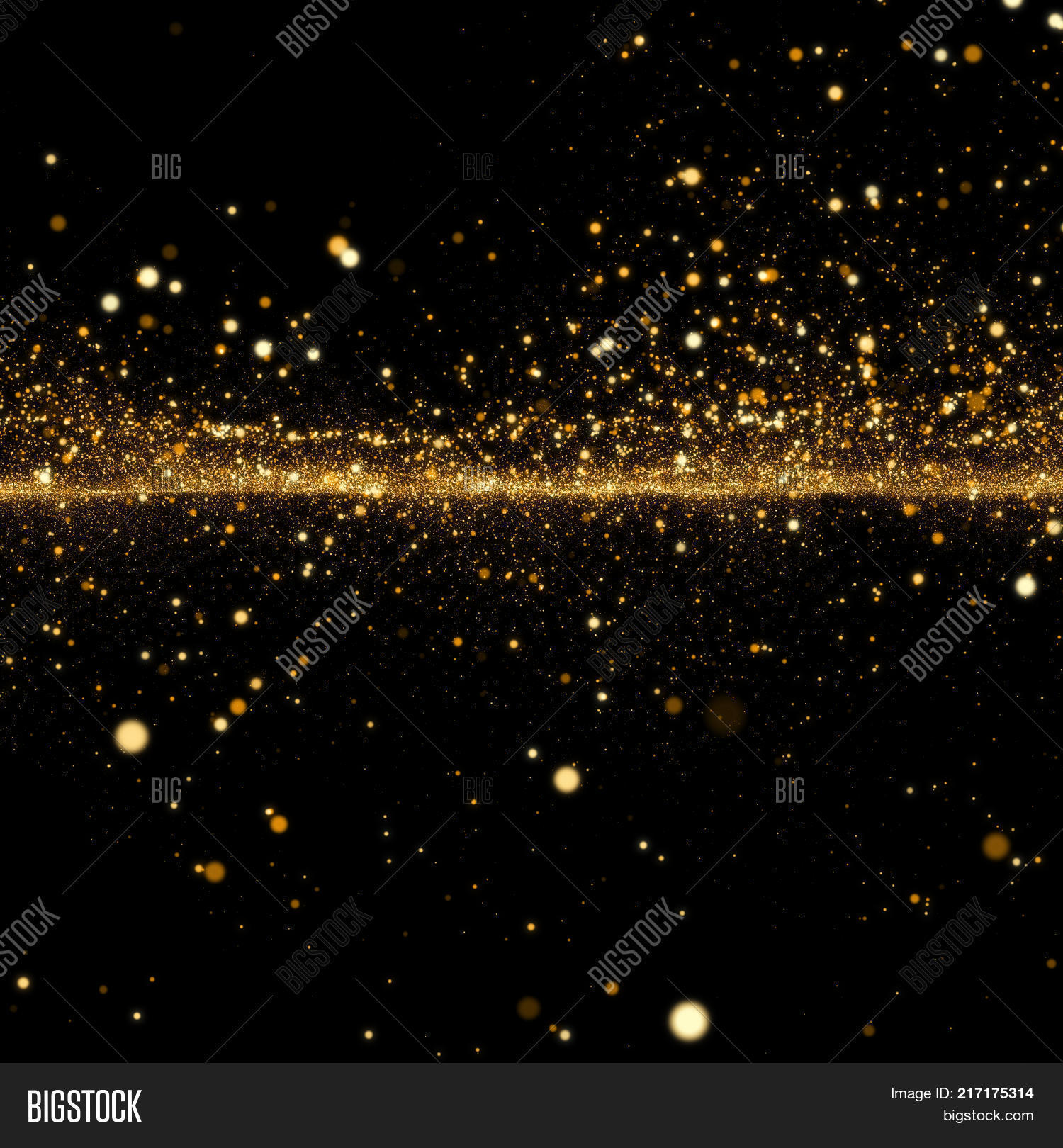 Golden Sky. Abstract Stardust Image & Photo | Bigstock