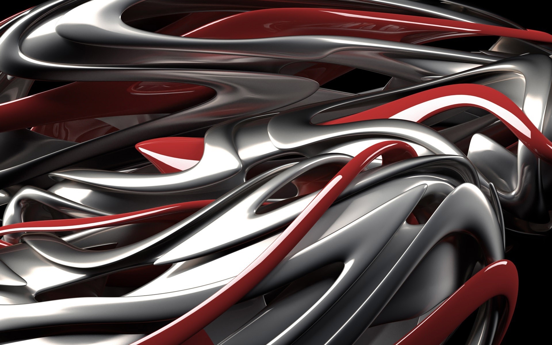 3d view abstract red white render 1920x1200 wallpaper High Quality ...