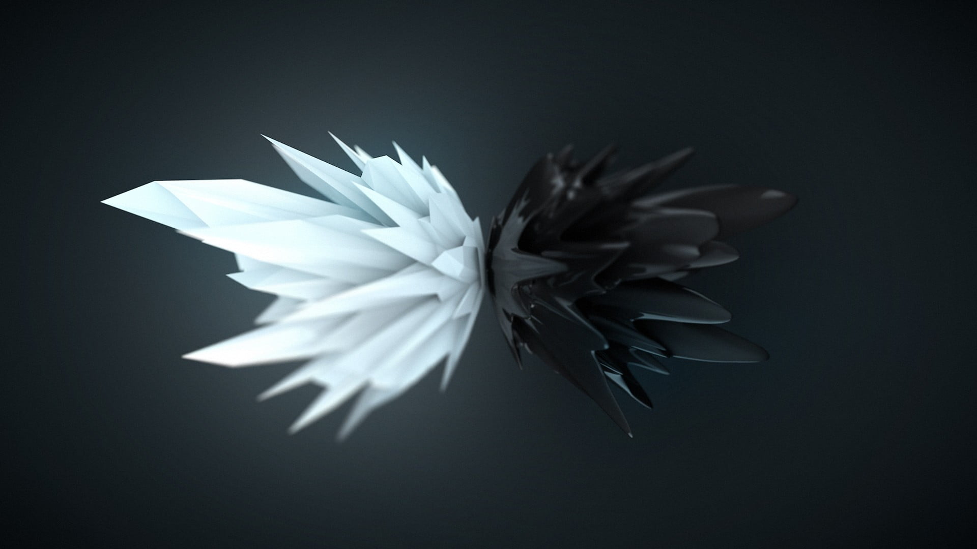 White quartz with black mirror image HD wallpaper | Wallpaper Flare