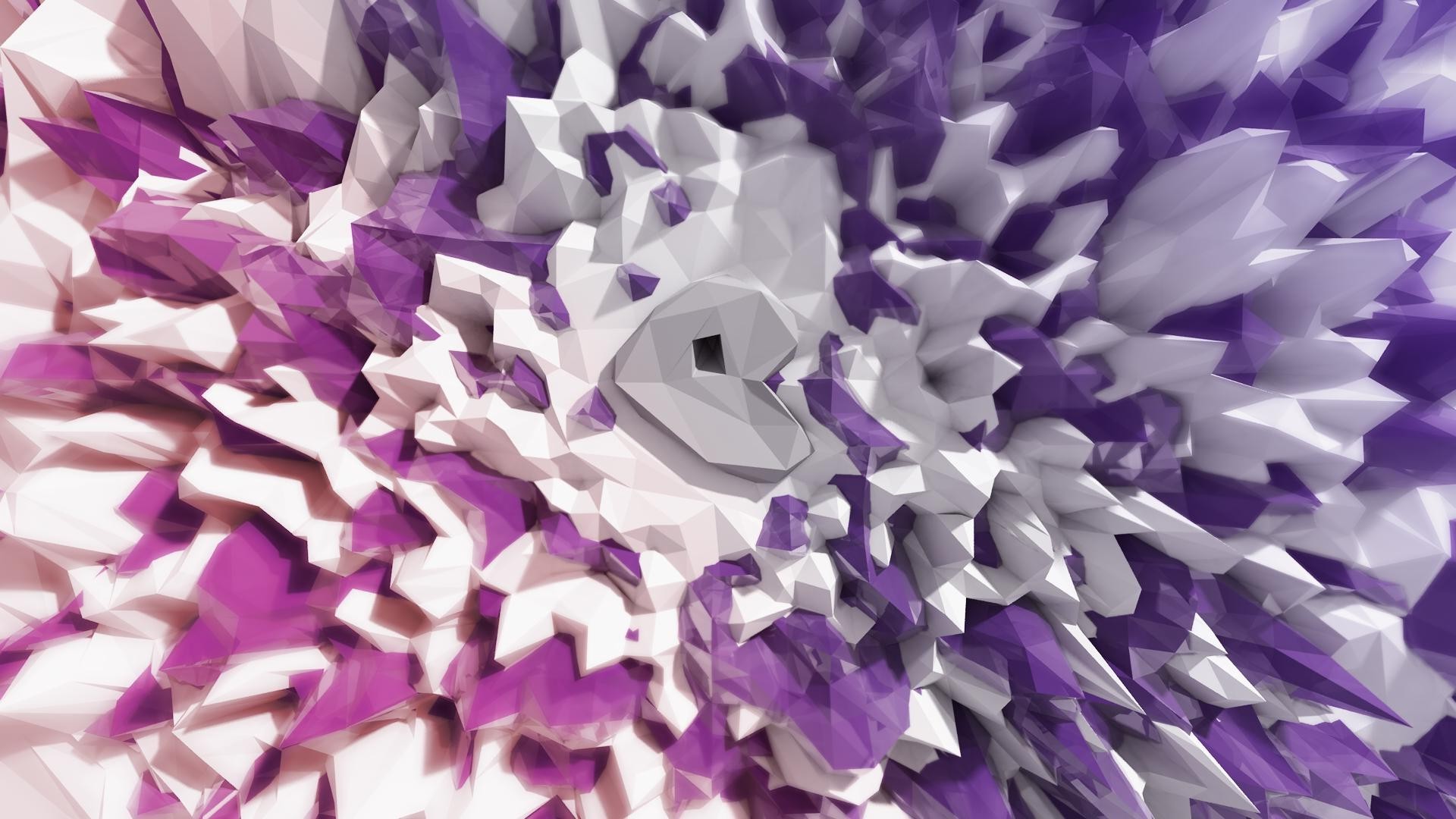 digital art minimalism abstract 3d render cgi geometry depth of ...