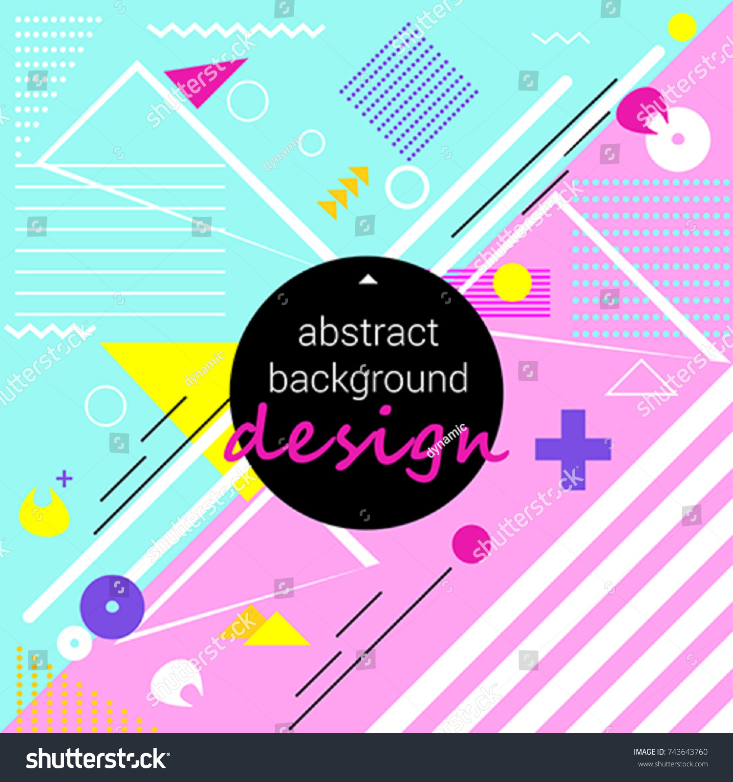 Abstract Background Design Geometric Shapes Such Stock Vector ...