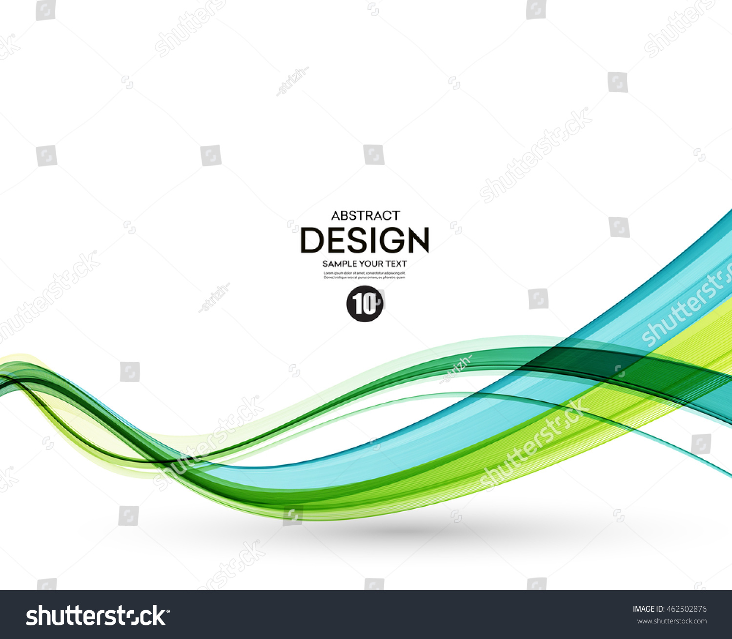 Colorful Vector Wavy Lines Abstract Background Stock Photo (Photo ...