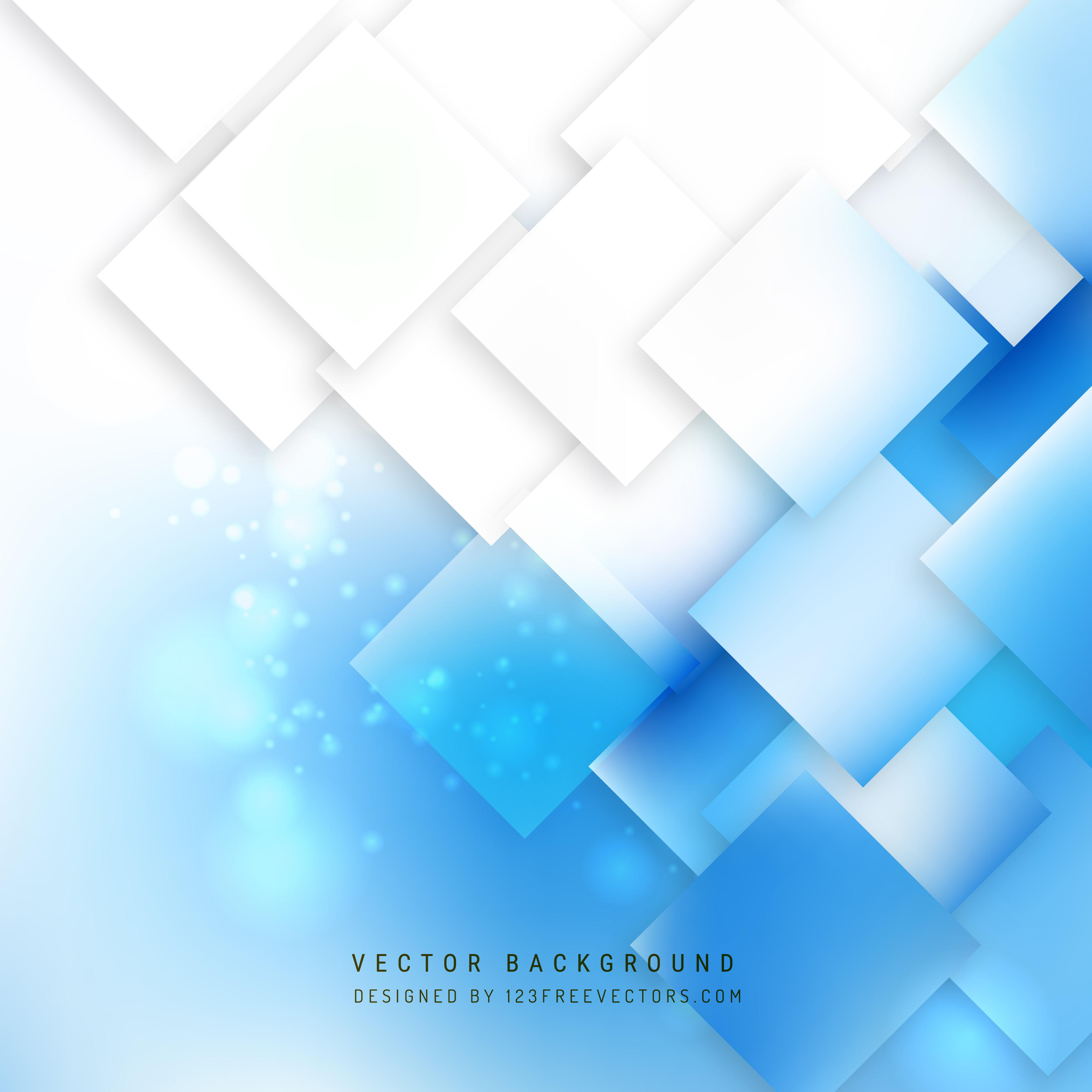 Abstract Blue White Geometric Square Background | 123Freevectors