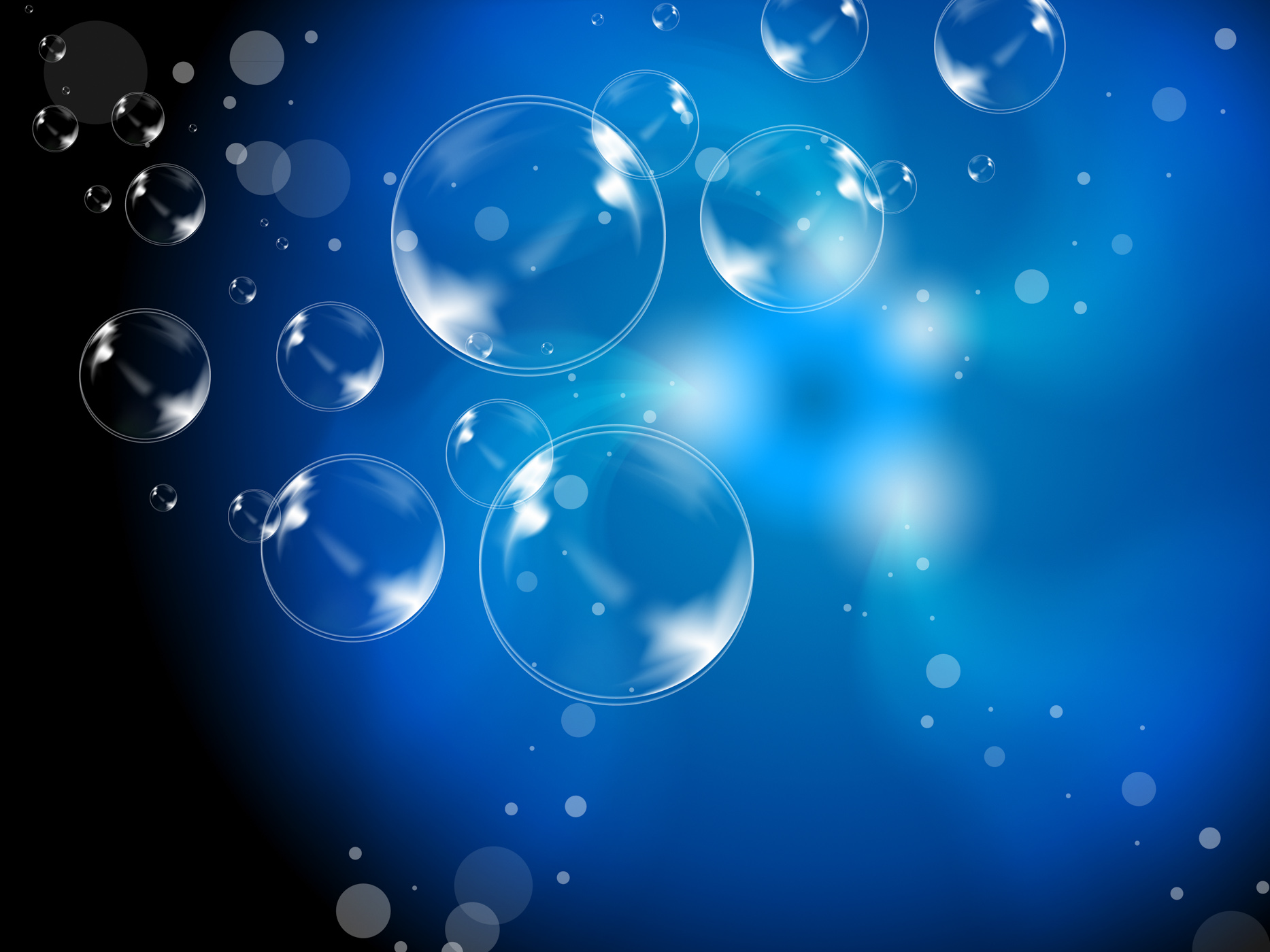 Abstract bubbles background means soapy spheres wallpaper photo