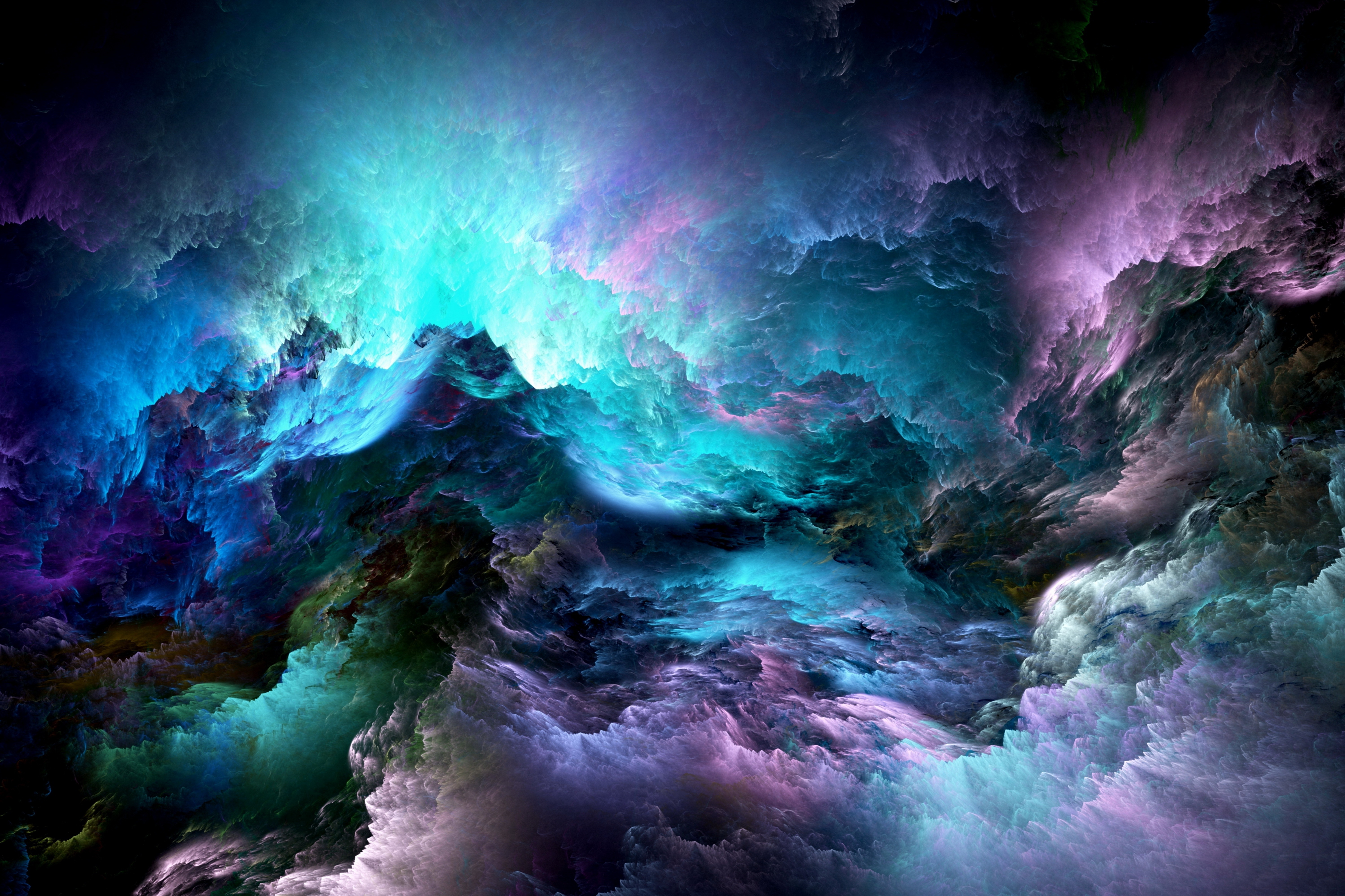 Wallpaper Abstract clouds, Colorful, 5K, Abstract, #4244