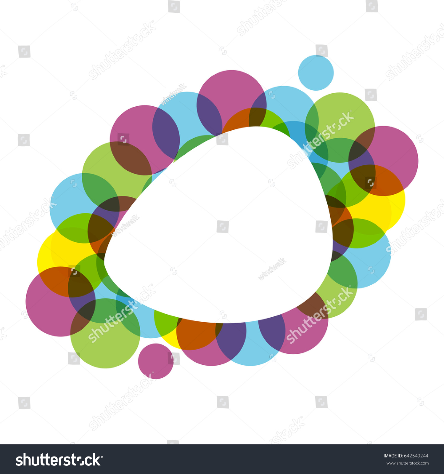 Abstract Colorful Circles Fame Background Stock Vector HD (Royalty ...