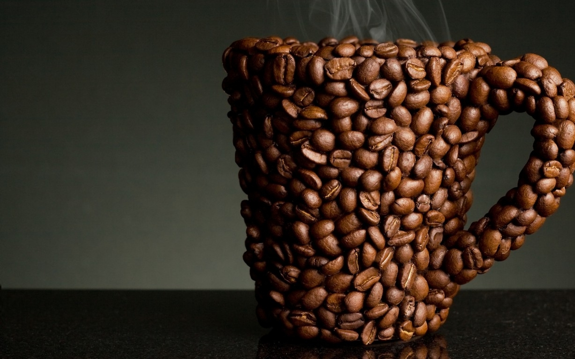1920x1200 Abstract Coffee Beans Cup desktop PC and Mac wallpaper