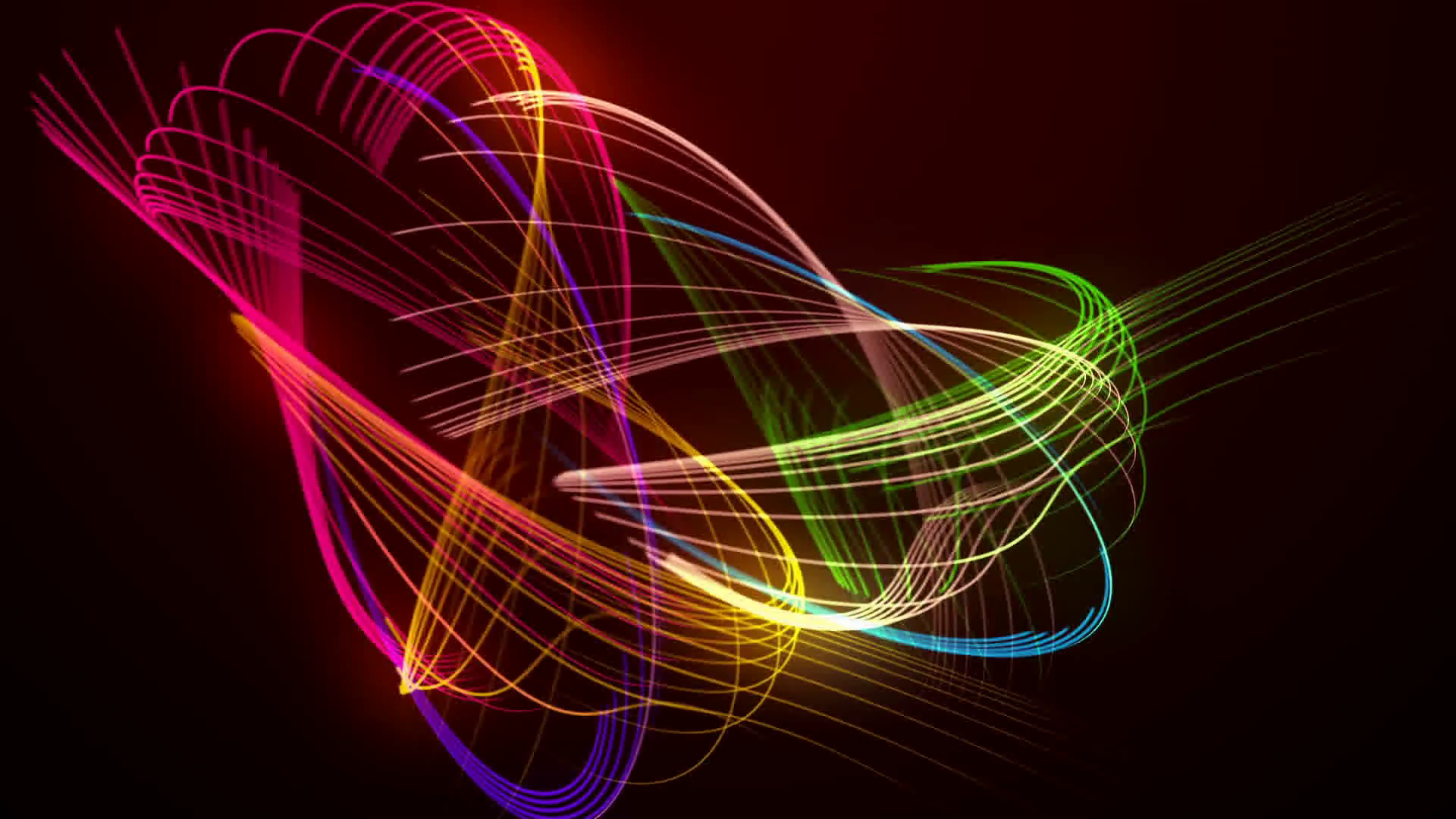 Colorful animated lines and abstract forms. Beautiful, bright ...